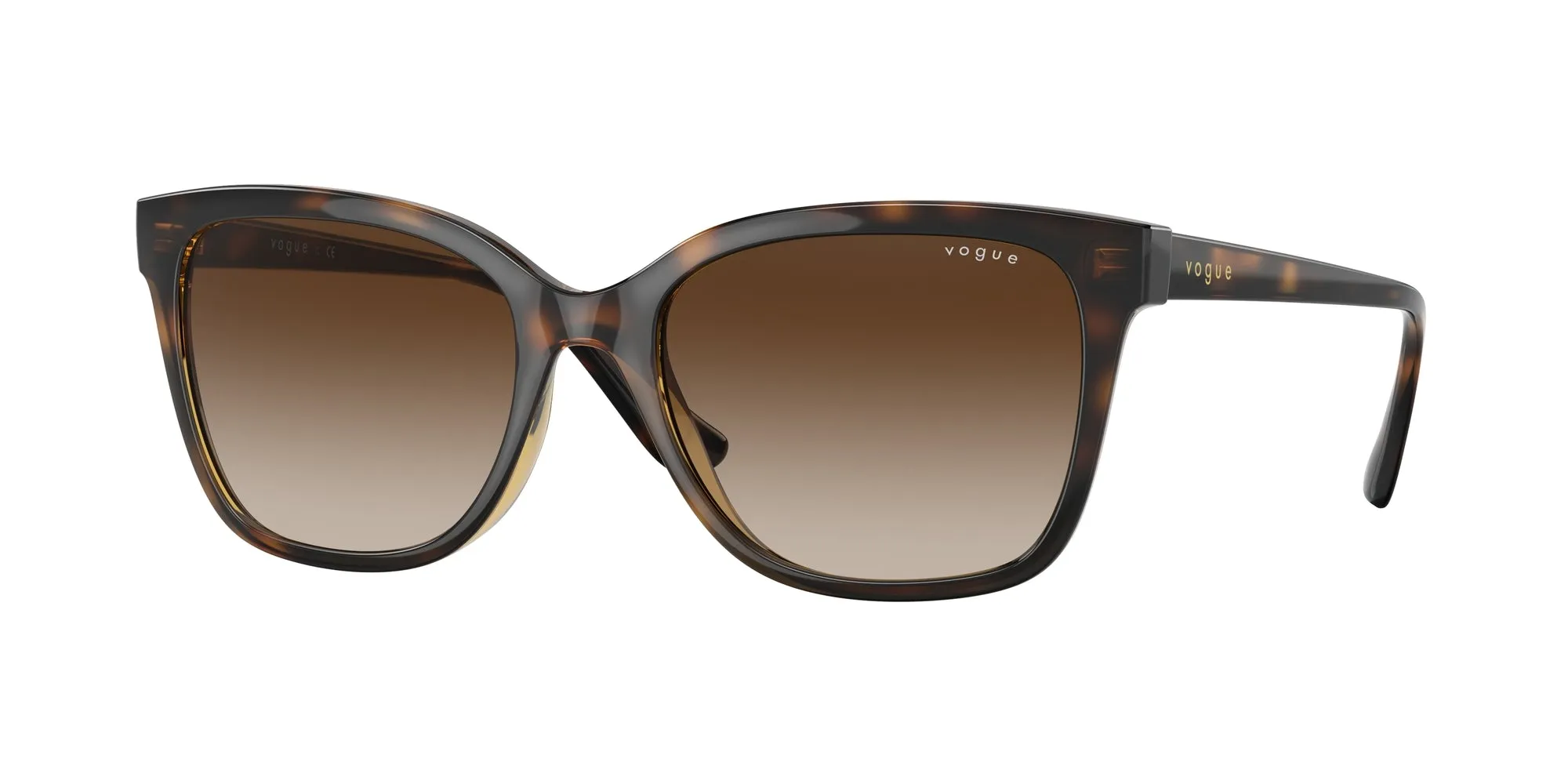 VOGUE EYEWEAR VO5426S W65613 Occhiali da sole Iniettato Marrone Marrone Pillow Normale Sfumato - immagine 1