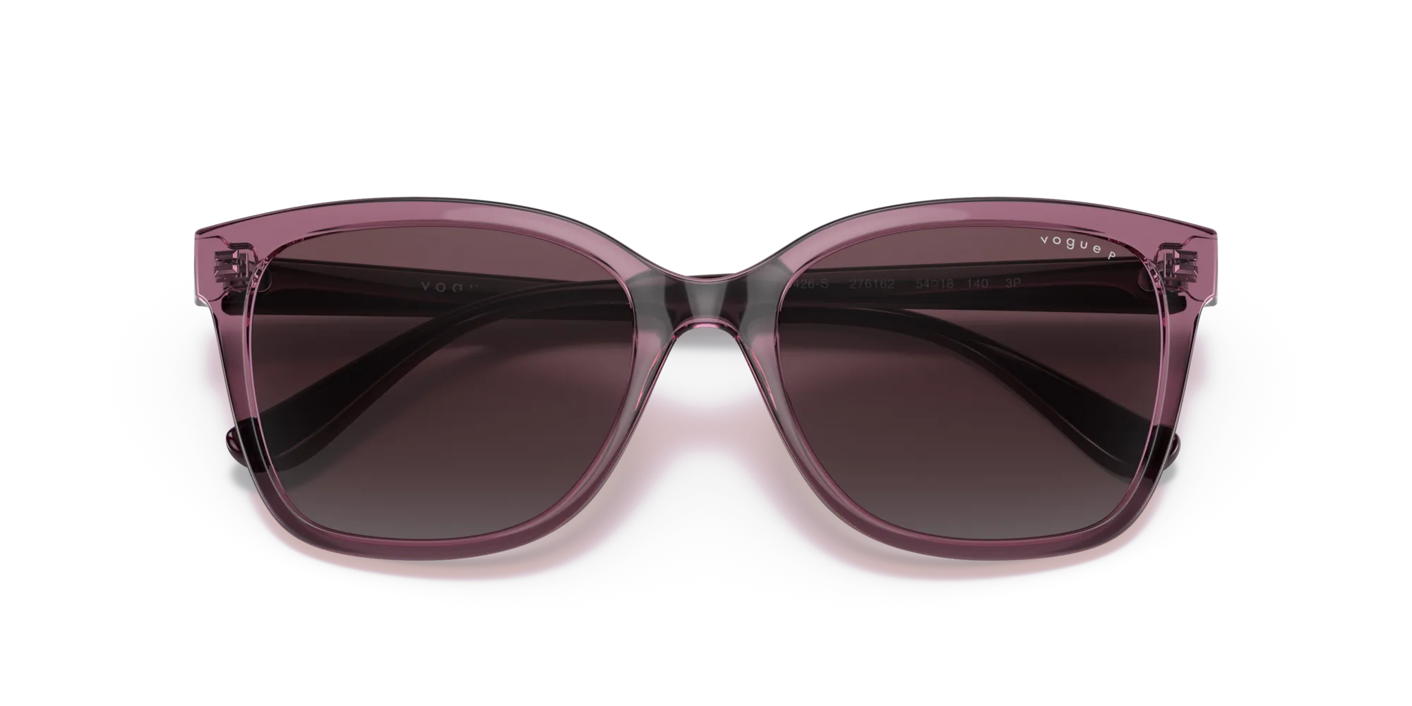 VOGUE EYEWEAR VO5426S 276162 Occhiali da sole Iniettato Viola Grigio Pillow Polarizzata Sfumato - immagine 2