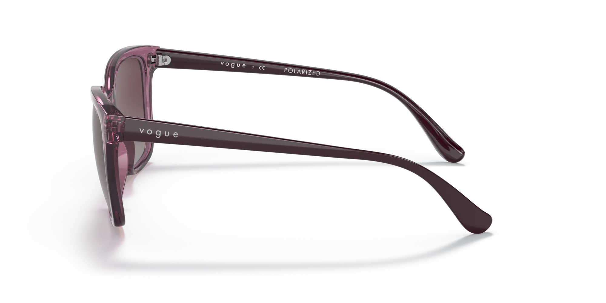VOGUE EYEWEAR VO5426S 276162 Occhiali da sole Iniettato Viola Grigio Pillow Polarizzata Sfumato - immagine 4