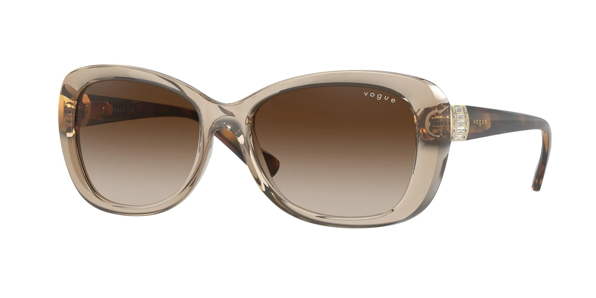 VOGUE EYEWEAR VO2943SB 299013 Occhiali da sole Iniettato Marrone Marrone Farfalla Normale Sfumato - immagine 1