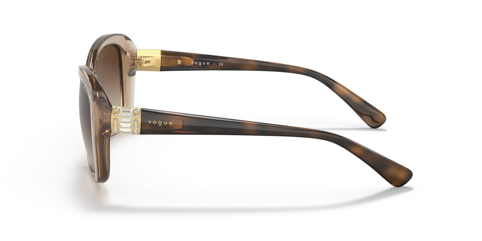 VOGUE EYEWEAR VO2943SB 299013 Occhiali da sole Iniettato Marrone Marrone Farfalla Normale Sfumato - immagine 4