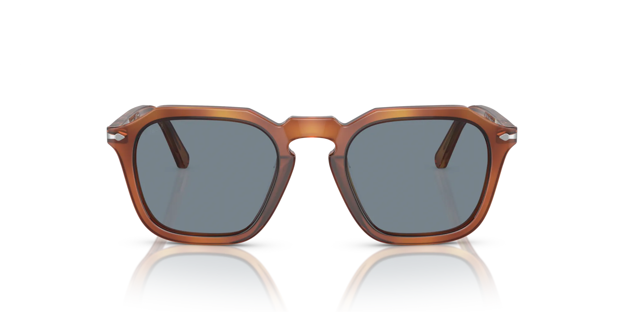 Persol PO3292S 96/56 Occhiali da sole Plastica Havana Blu Squadrata Normale - immagine 3