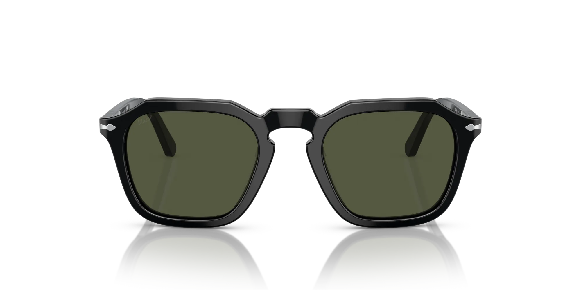 Persol PO3292S 95/31 Occhiali da sole Acetato Nero Verde Squadrata Normale - immagine 3