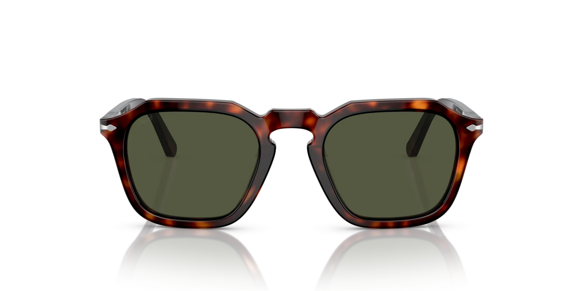 Persol PO3292S 24/31 Occhiali da sole Acetato Tartaruga Verde Squadrata Normale - immagine 3