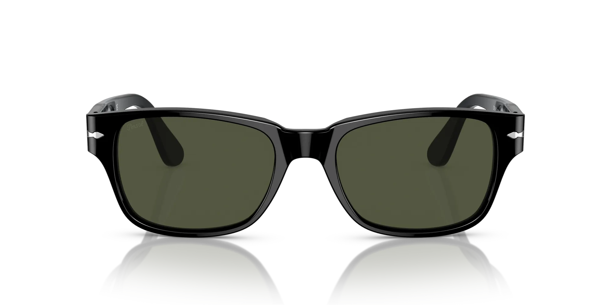 Persol PO3288S 95/31 Occhiali da sole Acetato Nero Verde Squadrata Normale - immagine 3