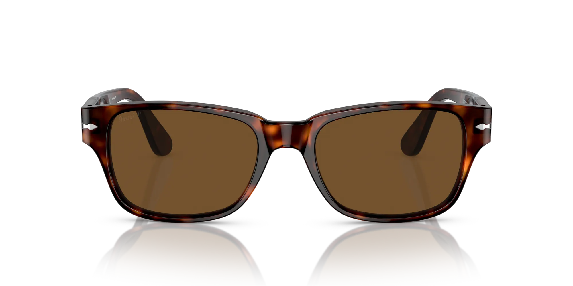 Persol PO3288S 24/57 Occhiali da sole Acetato Tartaruga Marrone Squadrata Polarizzata - immagine 3
