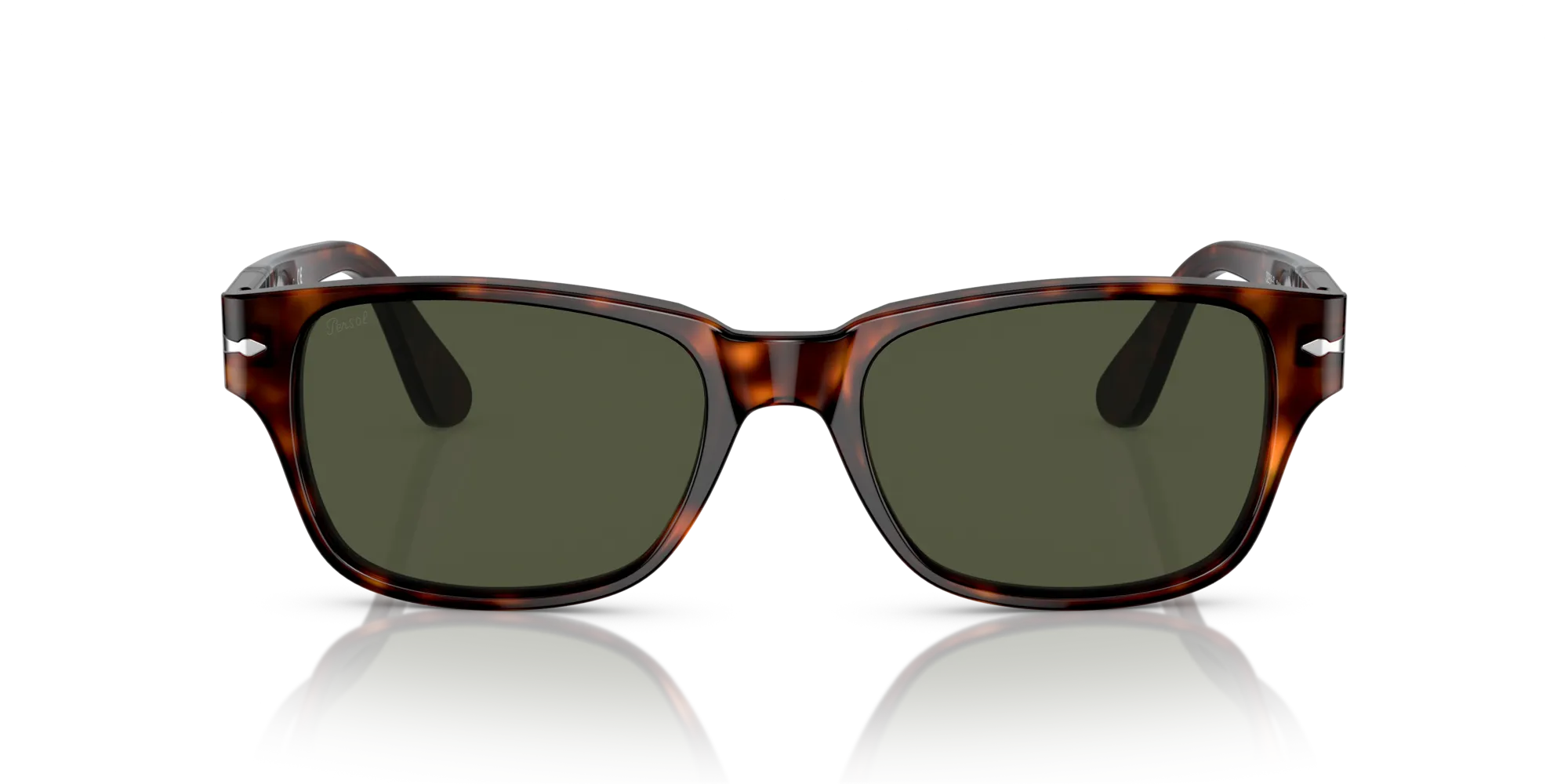 Persol PO3288S 24/31 Occhiali da sole Plastica Havana Verde Squadrata Normale - immagine 3