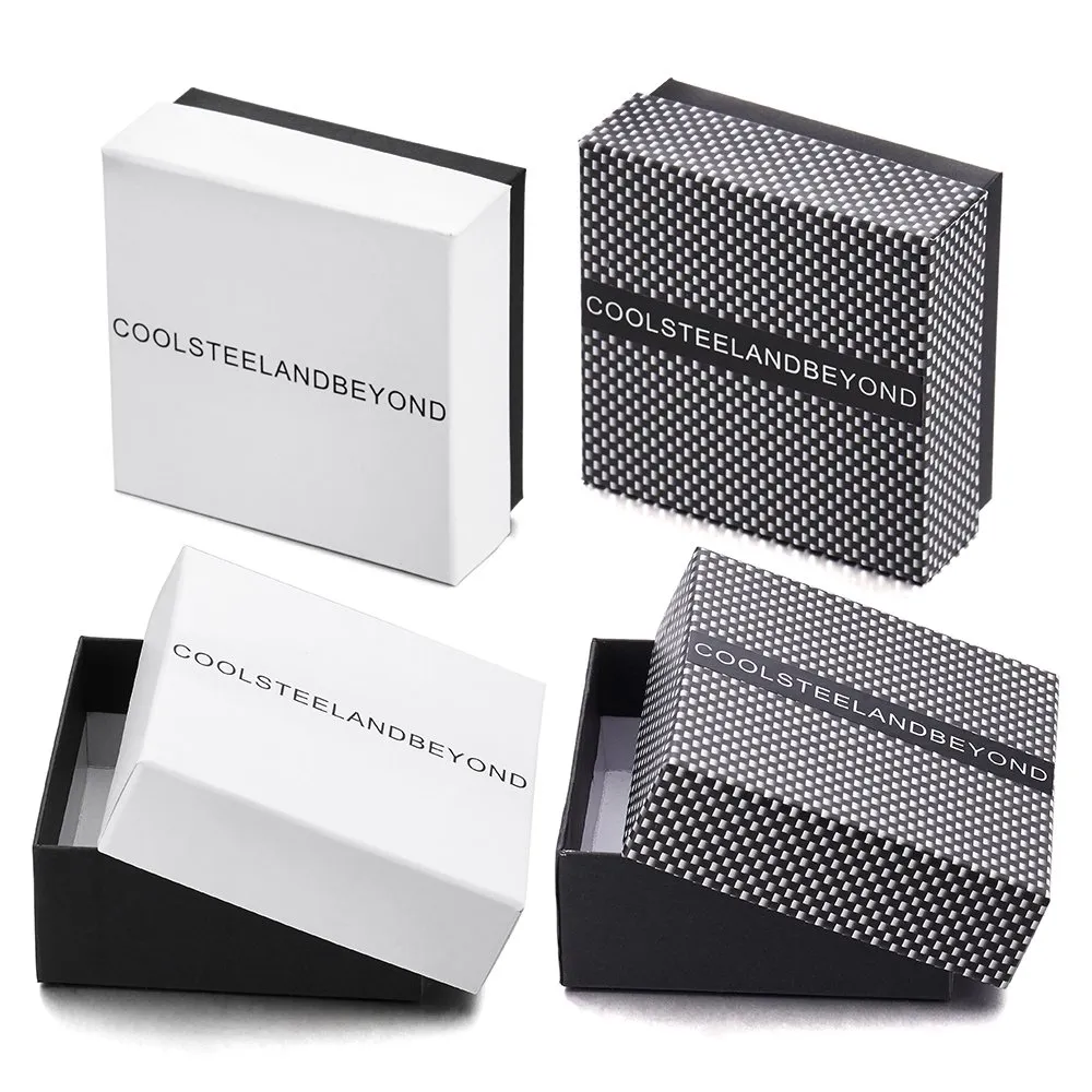 COOLSTEELANDBEYOND Classico - Bracciale da Uomo, Catena di Bicicletta, Acciaio Inossidabile, Colore Argento, Lucidato a Specchio - immagine 7