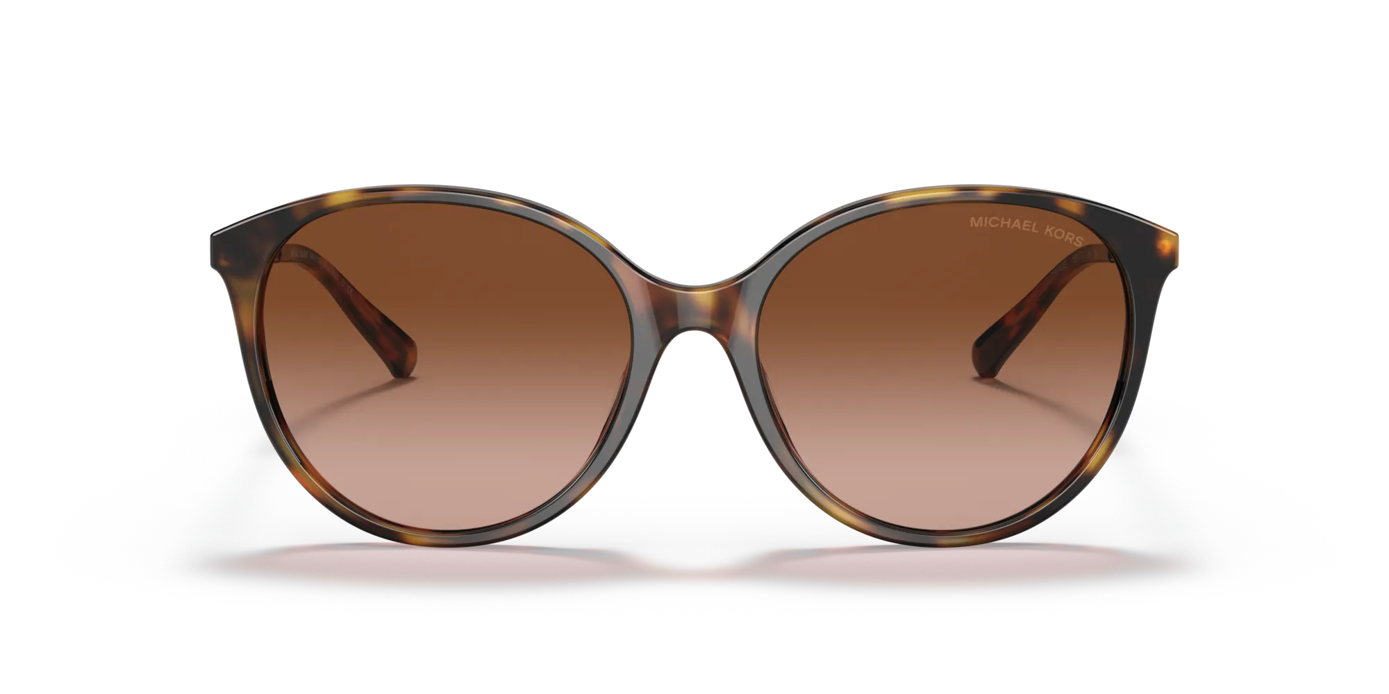 Michael Kors MK2168 CRUZ BAY 39043B Occhiali da sole Acetato Tartaruga Marrone Rotonda Normale Sfumato - immagine 3