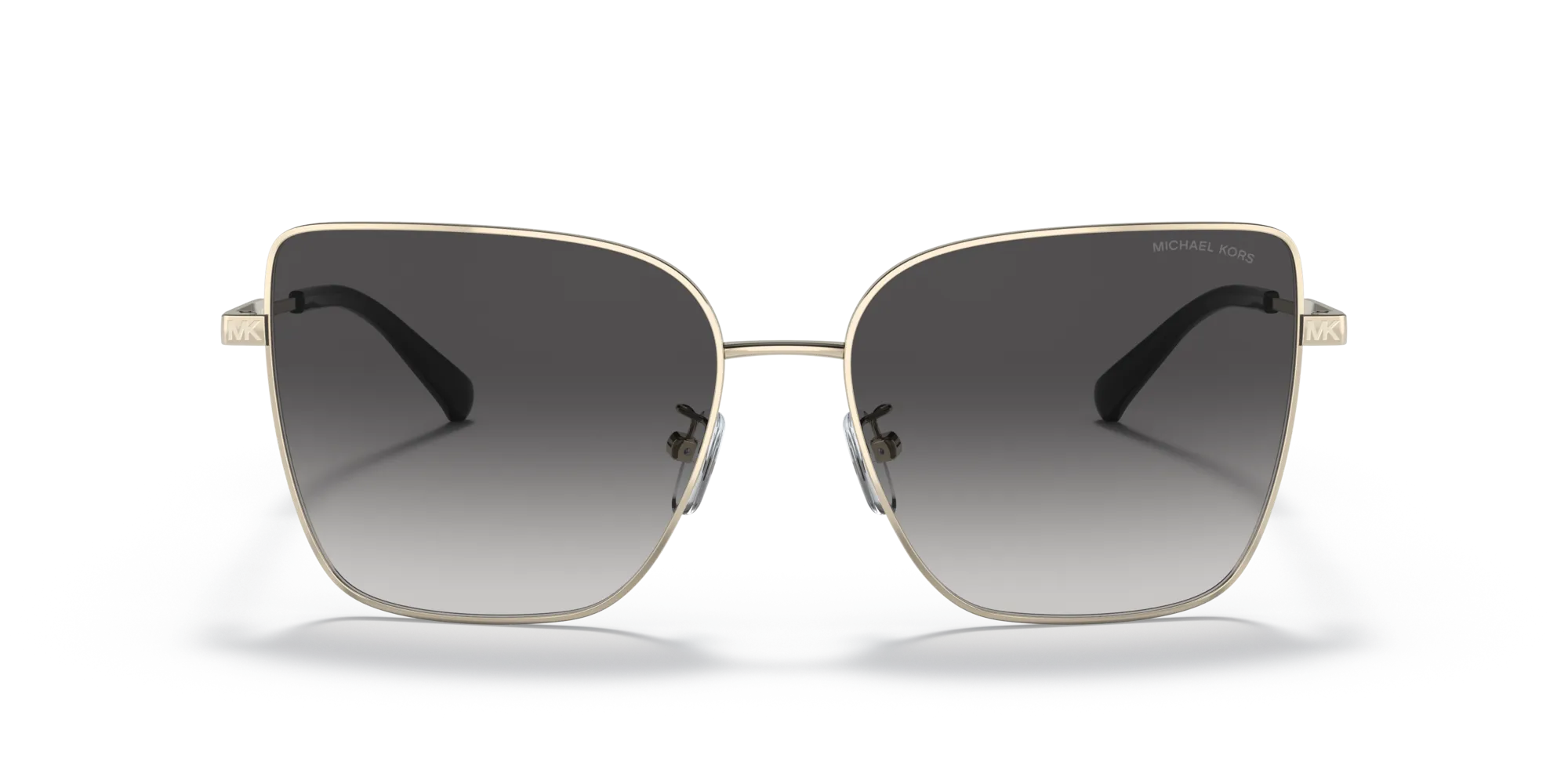 Michael Kors MK1108 BASTIA 10148G Occhiali da sole Metallo Oro chiaro Grigio Farfalla Sfumato - immagine 3