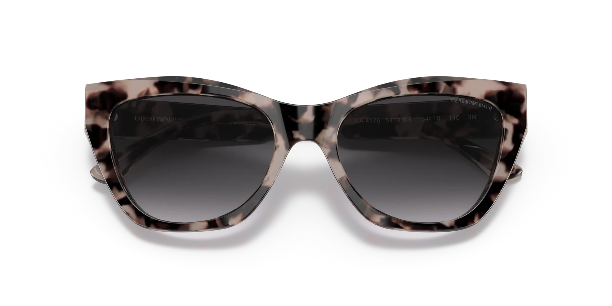 Emporio Armani EA4176 54108G Occhiali da sole Acetato Rosa Grigio Cat Eye Normale Sfumato - immagine 2