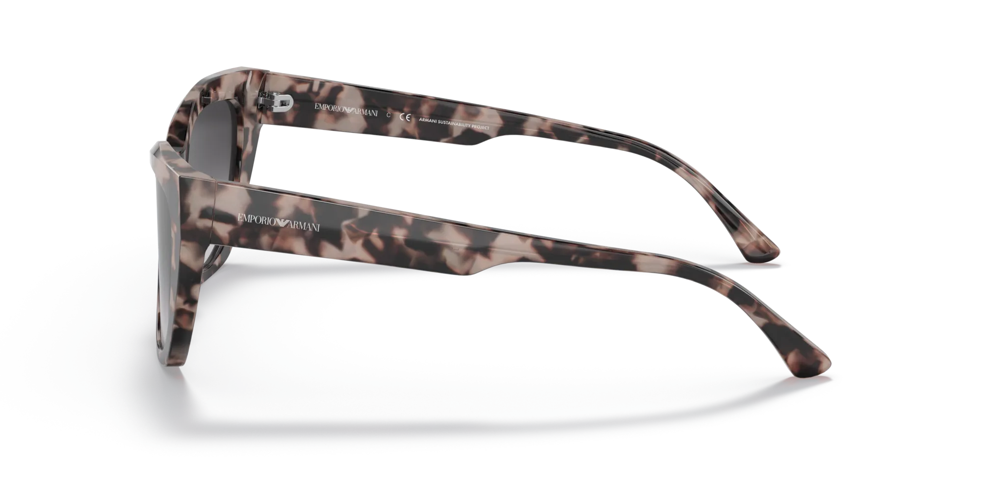 Emporio Armani EA4176 54108G Occhiali da sole Acetato Rosa Grigio Cat Eye Normale Sfumato - immagine 4