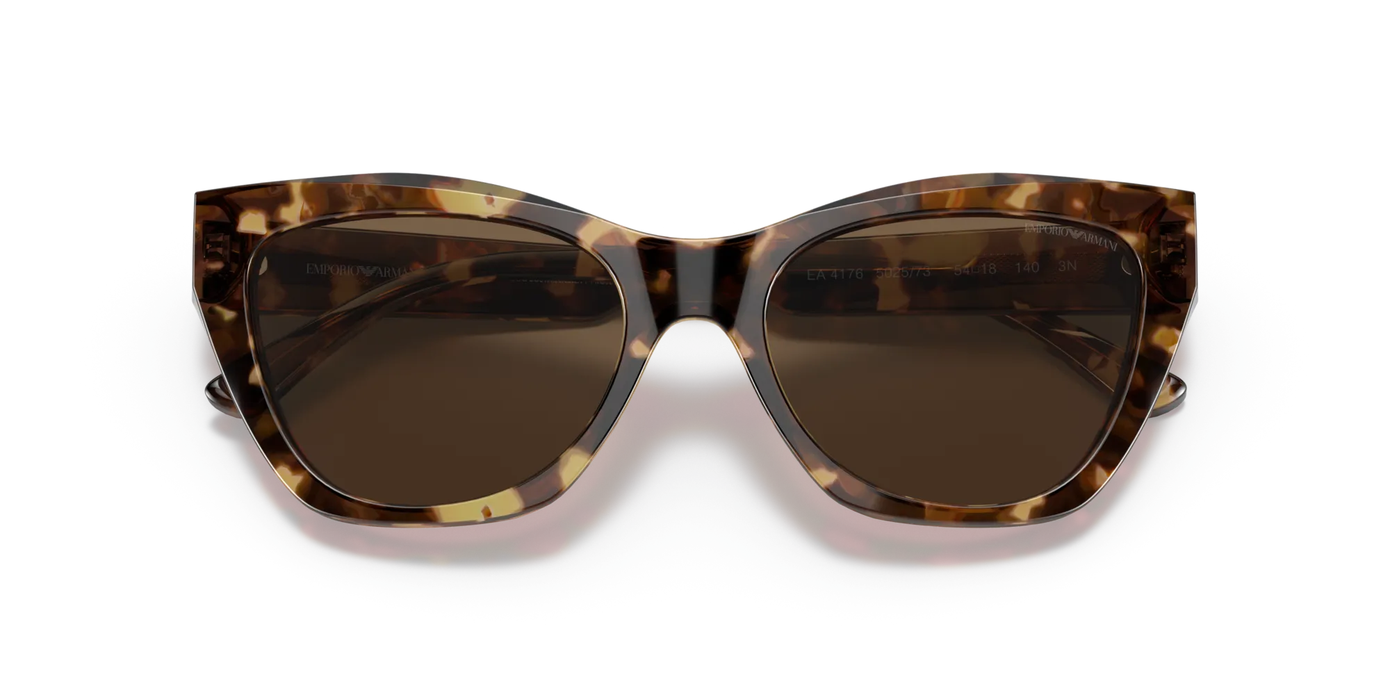 Emporio Armani EA4176 502573 Occhiali da sole Acetato Marrone Marrone Cat Eye Normale - immagine 2