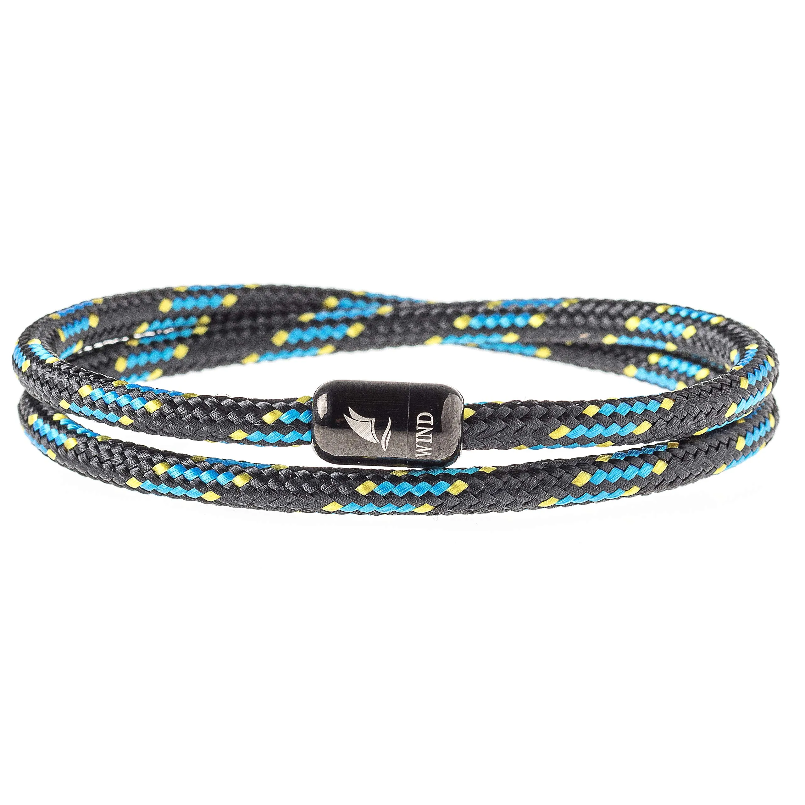 Wind Passion - Bracciale Uomo Sportivo Surfer Marinaio Lifestyle con Corda Nautica e Chiusura Magnetica, Idea Regalo Donna Mare - immagine 1