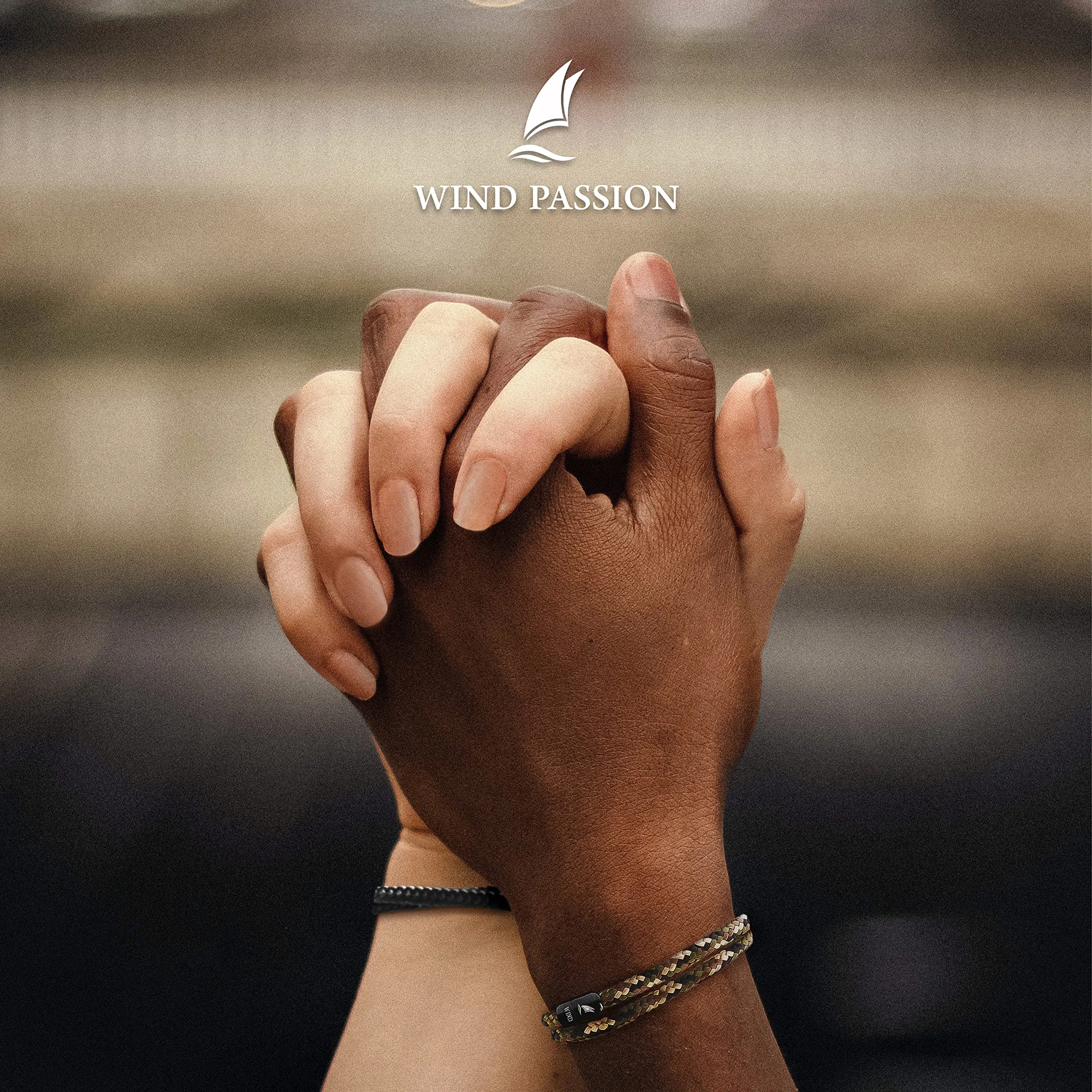 WIND PASSION - Bracciale Uomo Corda Sportivo Surfer Marinaio Lifestyle con Nautica Magnetica, Idea Regalo Donna Mare - immagine 8