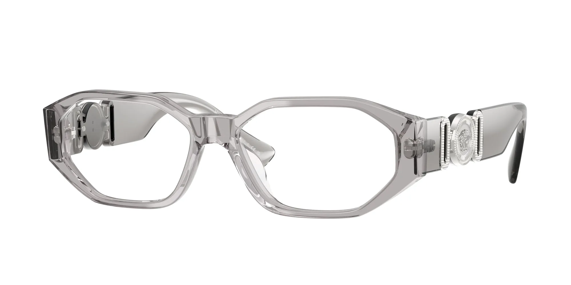 Versace VE3320U 593 Montature da vista Acetato Grigio Geometrica Normale - immagine 1