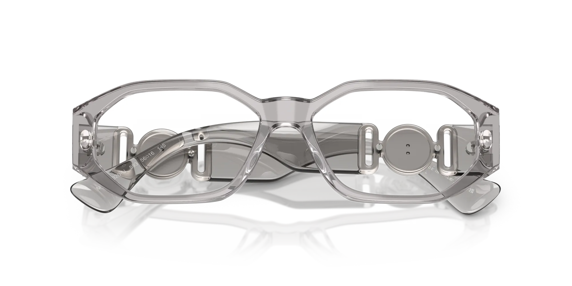 Versace VE3320U 593 Montature da vista Acetato Grigio Geometrica Normale - immagine 2