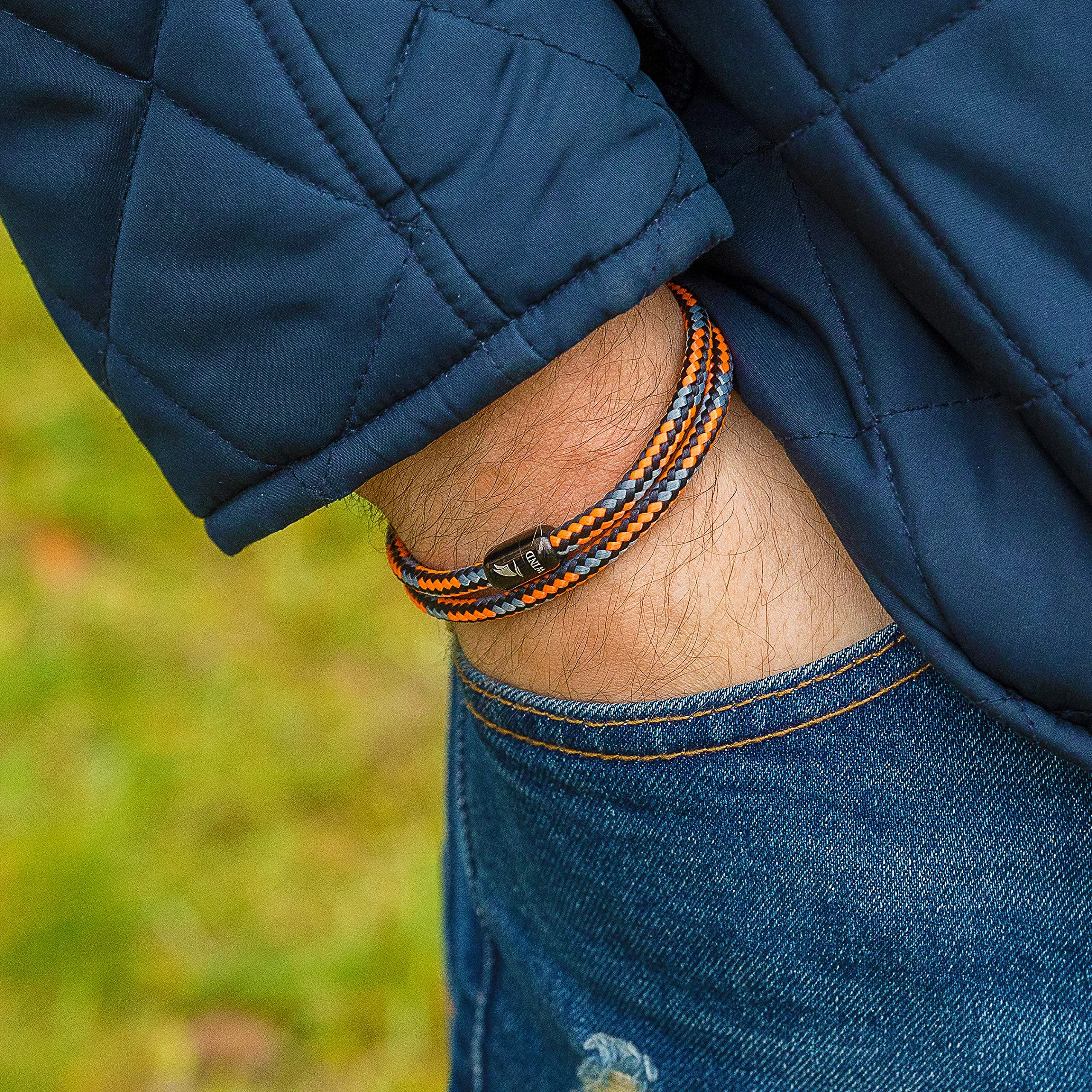 Wind Passion - Bracciale per Uomo e Donna in Corda Nautica Sportivo Surfer Marinaio Lifestyle, Idea Regalo Elegante per Mare con Chiusura Magnetica - immagine 4