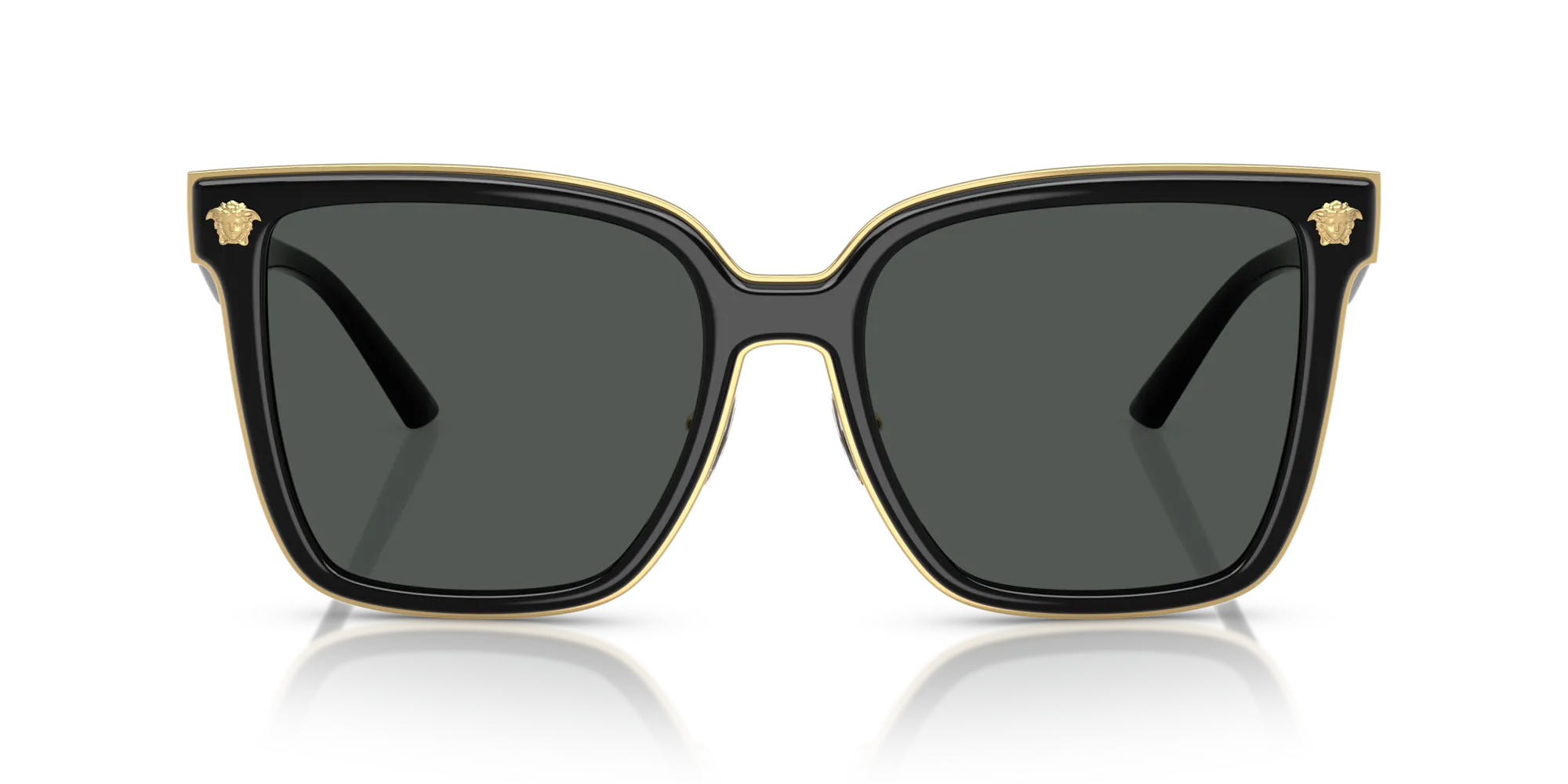 Versace VE2278D GB1/87 Occhiali da sole Metallo Nero Grigio Farfalla Normale - immagine 3