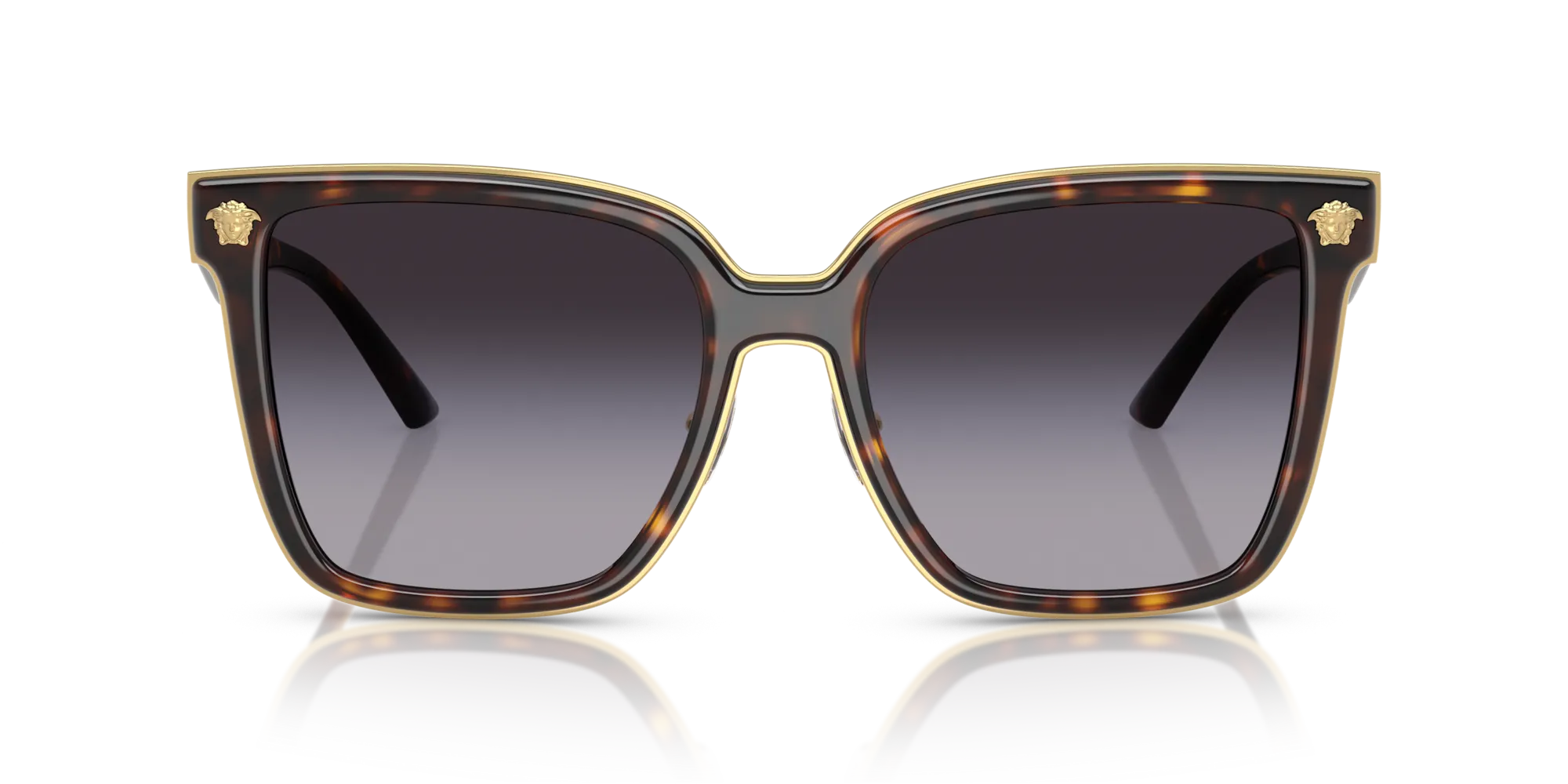 Versace VE2278D 108/8G Occhiali da sole Metallo Tartaruga Grigio Farfalla Normale Sfumato - immagine 3