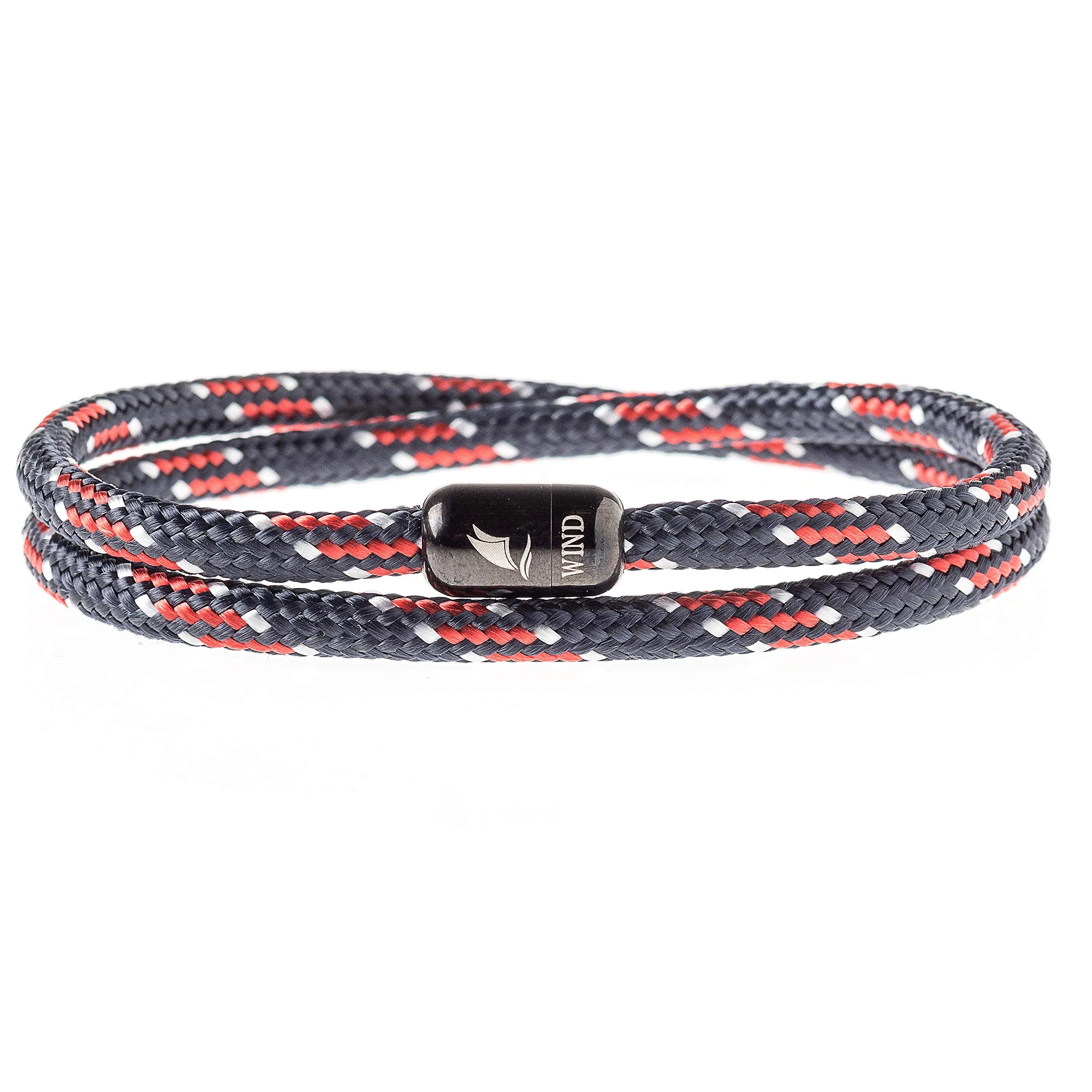 Wind Passion - Bracciale da uomo in paracord - Bracciale da donna - Braccialetto in corda con chiusura magnetica - Braccialetto da surfista - Braccialetti magnetici fatti a mano - Robusto e - immagine 1
