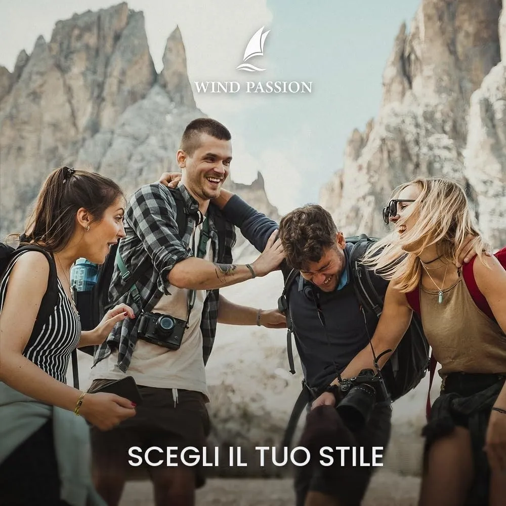 Wind Passion - Bracciale Sportivo Uomo Marinaio Surfer Lifestyle con Corda Nautica e Chiusura Magnetica | Accessorio Unisex Elegante Idea Regalo per Donna e Uomo Perfetto per il Mare - immagine 4