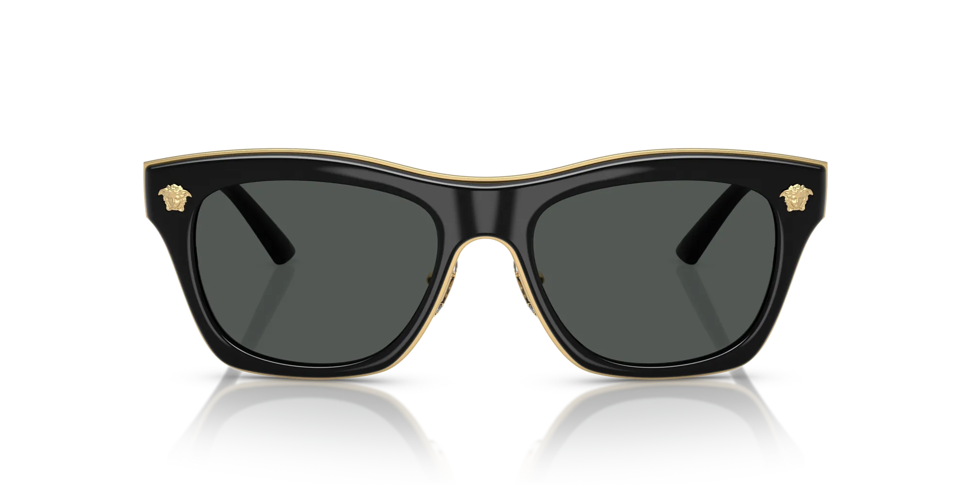 Versace VE2272 GB1/87 Occhiali da sole Metallo Nero Grigio Squadrata Normale - immagine 3