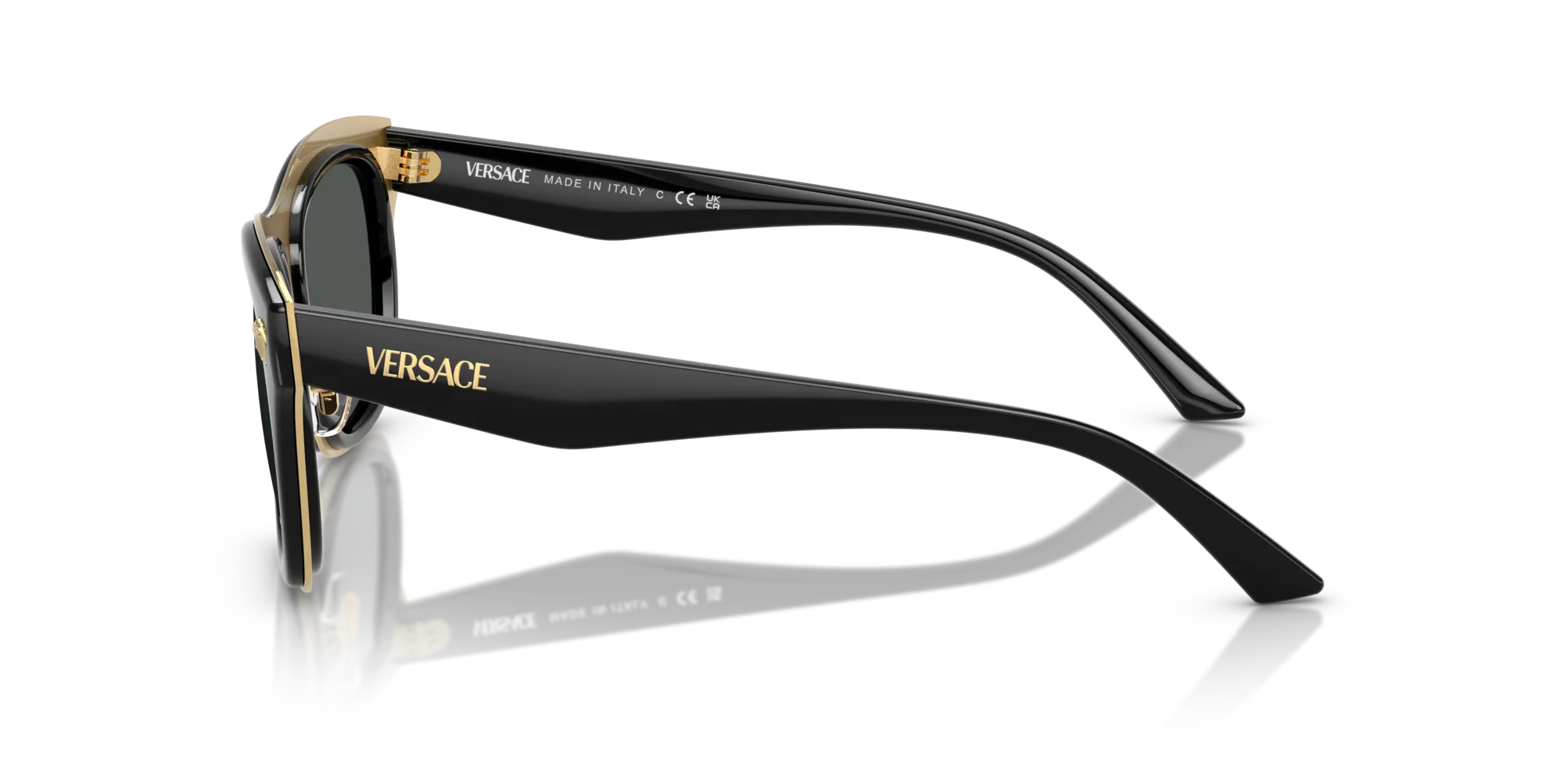 Versace VE2272 GB1/87 Occhiali da sole Metallo Nero Grigio Squadrata Normale - immagine 4