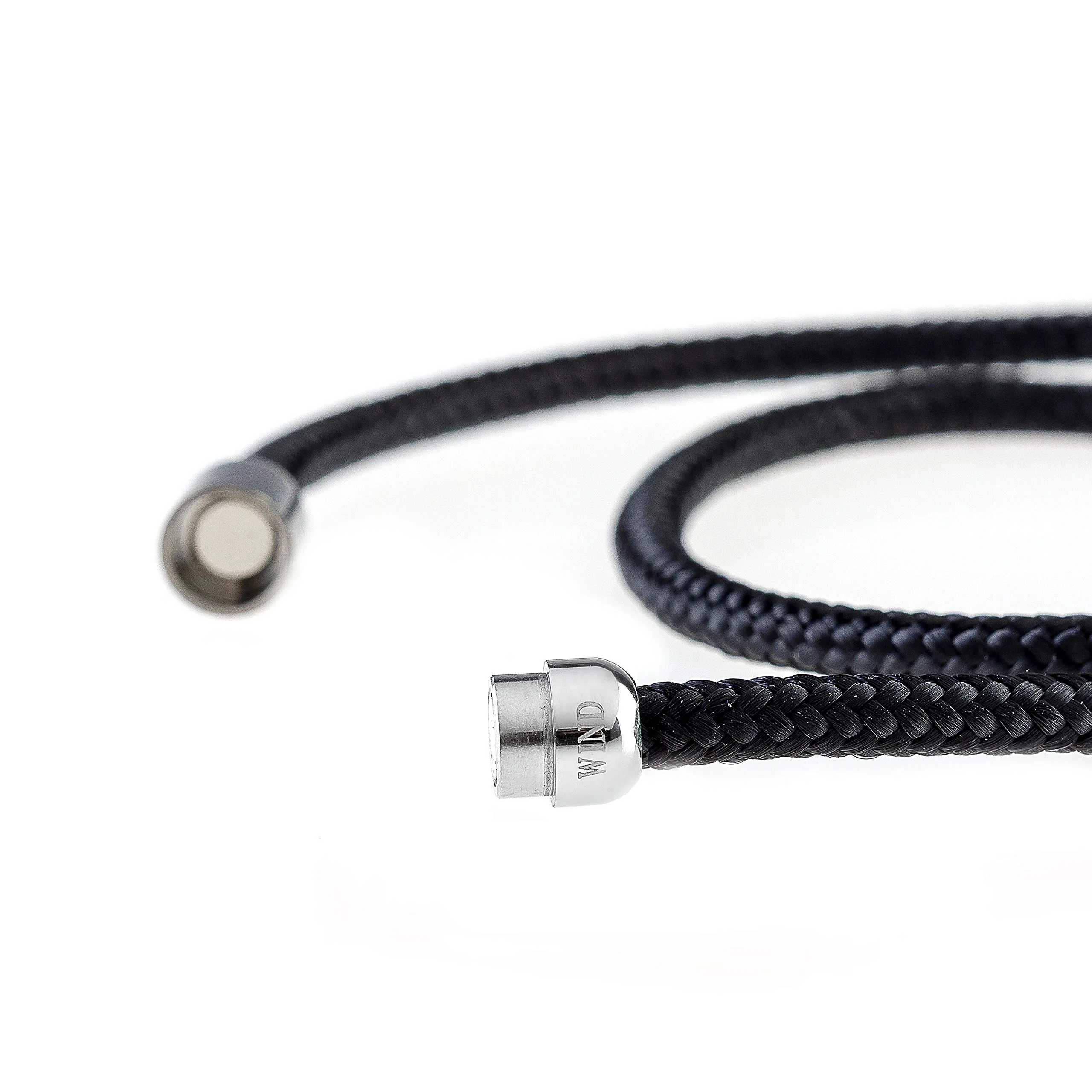 Wind Passion - Bracciale Uomo in Corda Sportivo Surfer Marinaio Lifestyle con Nautica Magnetica, Accessorio Donna Elegante, Regalo Originale per Mare ed Eventi Speciali - immagine 2