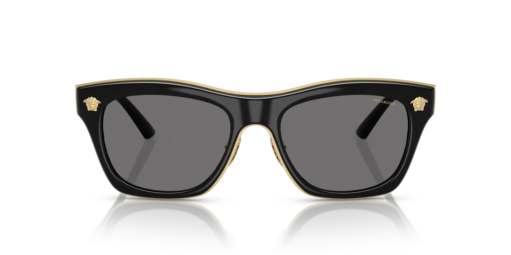 Versace VE2272 GB1/81 Occhiali da sole Metallo Nero Grigio Squadrata Polarizzata - immagine 3