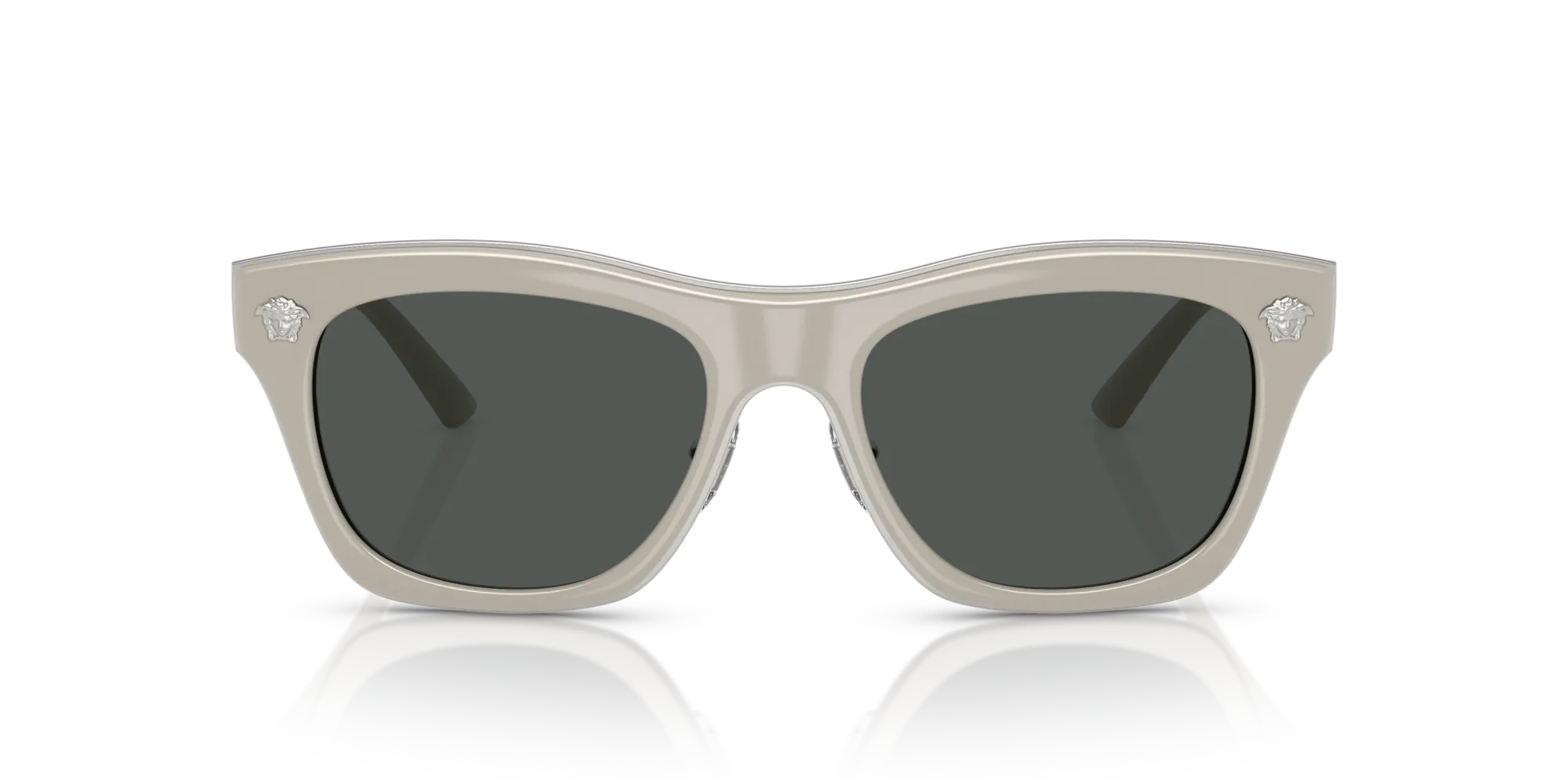 Versace VE2272 549387 Occhiali da sole Metallo Grigio Grigio Squadrata Normale - immagine 3