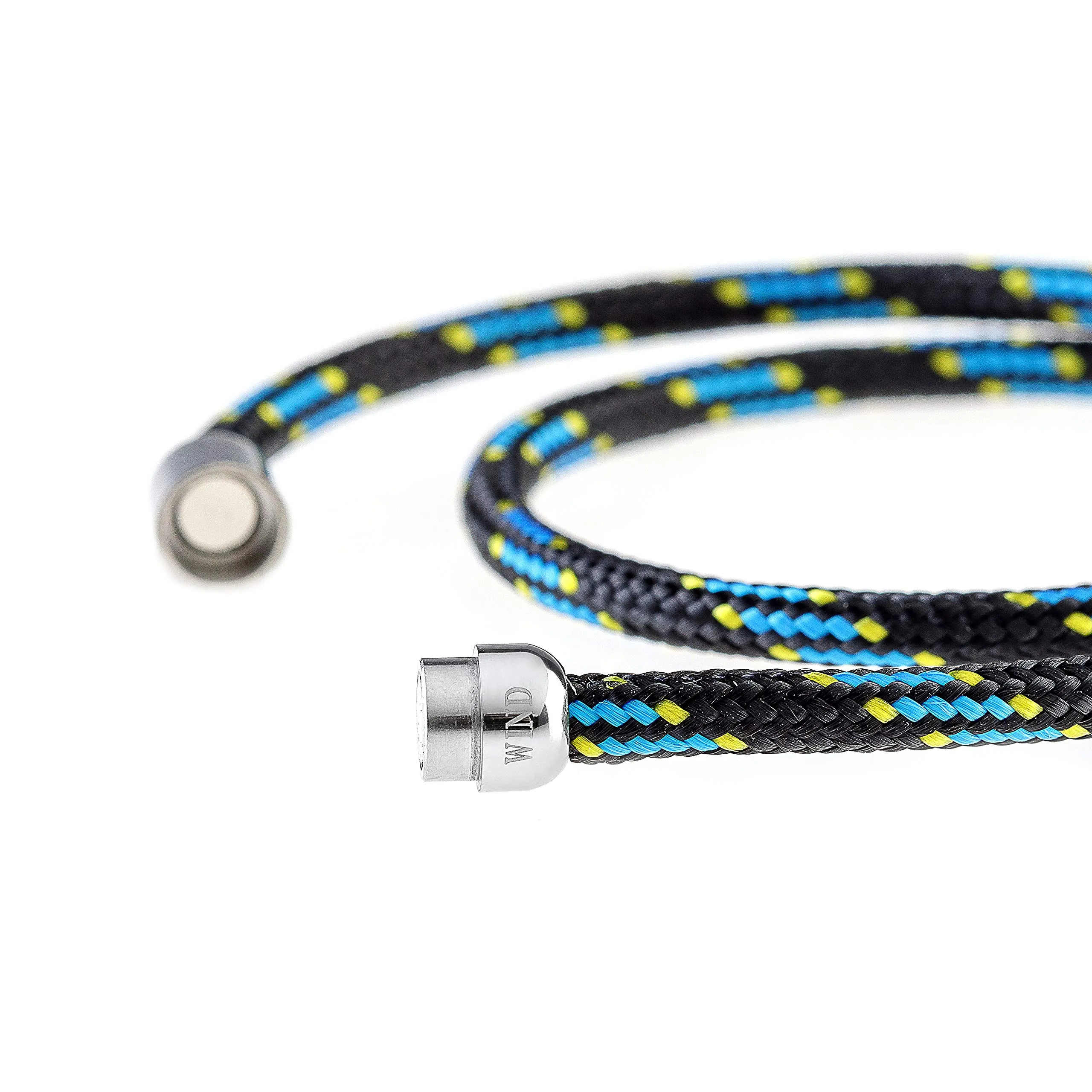 Wind Passion - Bracciale Uomo Corda Sportivo Surfer Marinaio Lifestyle con Nautica per Donna Mare Idea Regalo con Chiusura Magnetica - immagine 3