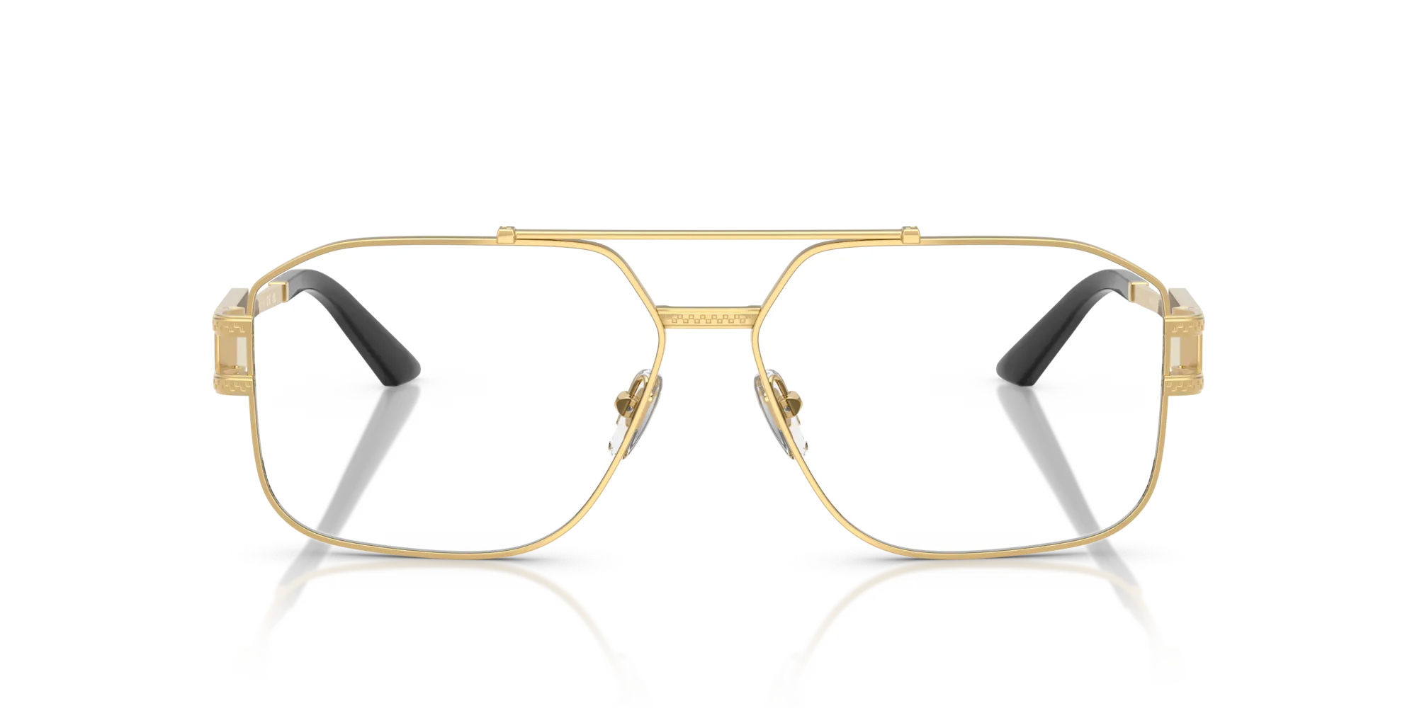 Versace VE1302 1002 Montature da vista Acciaio Oro Squadrata Normale - immagine 3