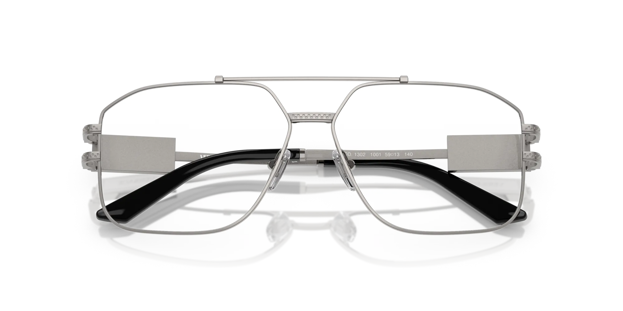 Versace VE1302 1001 Montature da vista Acciaio Grigio Squadrata Normale - immagine 2