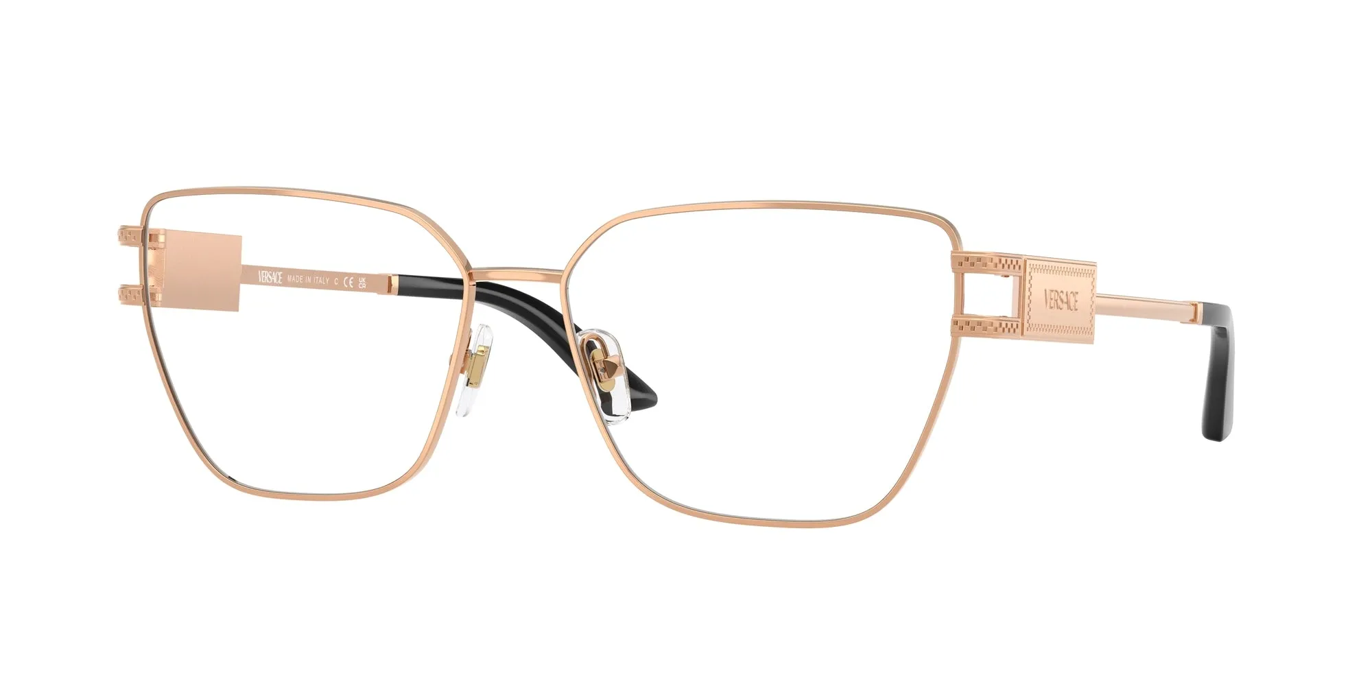 Versace VE1301 1412 Montature da vista Acciaio Oro Cat Eye Normale - immagine 1