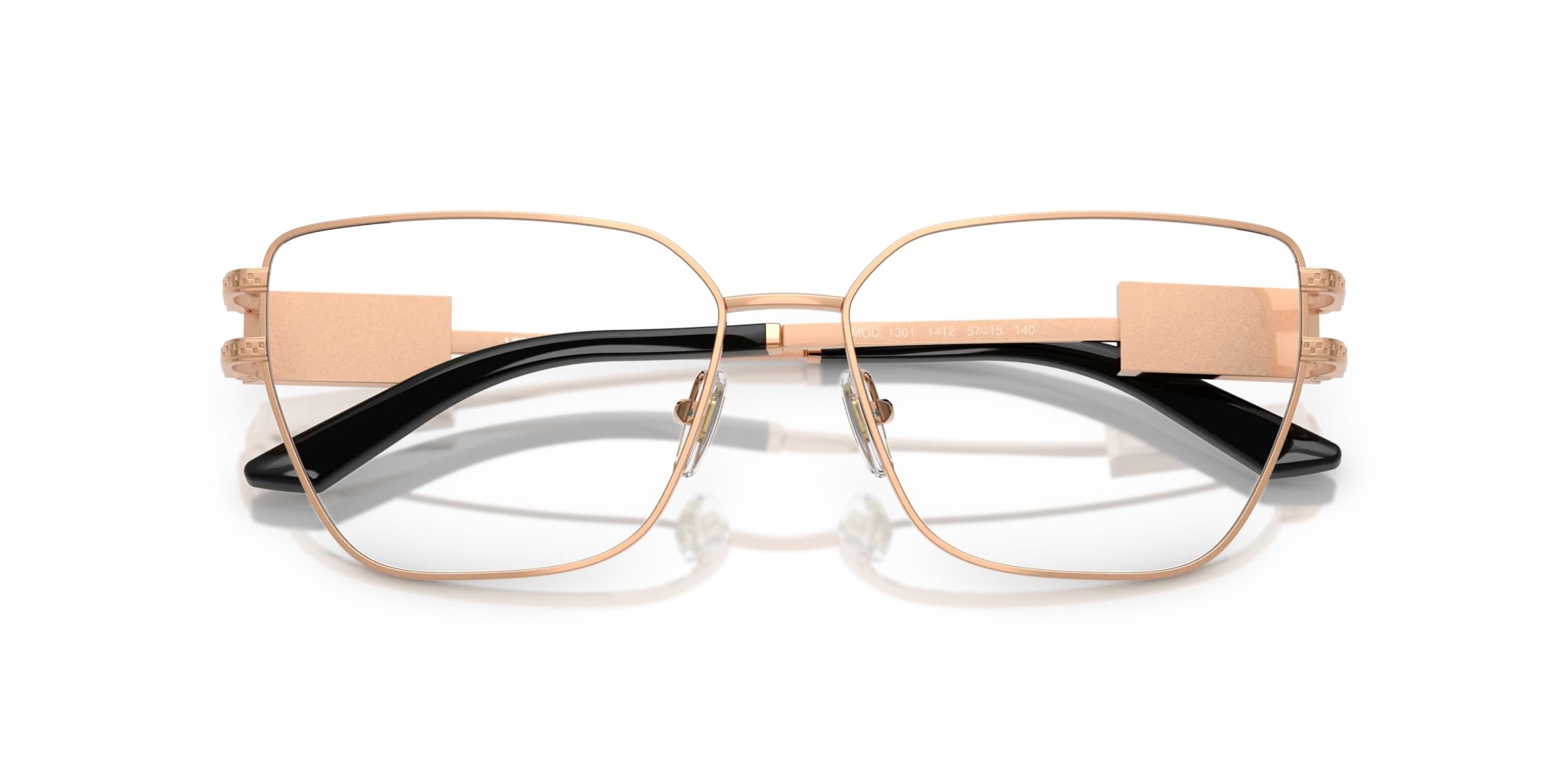Versace VE1301 1412 Montature da vista Acciaio Oro Cat Eye Normale - immagine 2