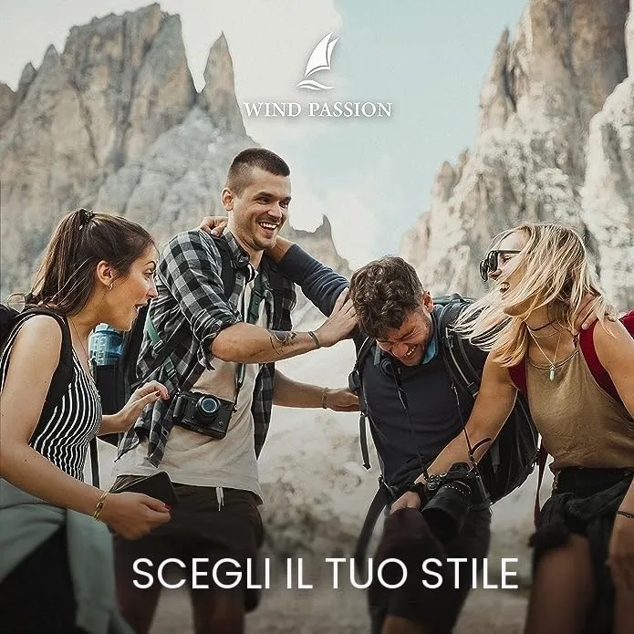 Wind Passion - Bracciale Sportivo Surfer Marinaio Lifestyle con Corda Nautica Magnetica, Idea Regalo Uomo Donna Mare Accessorio Elegante e Versatile per Ogni Occasione Estiva e Casual - immagine 5