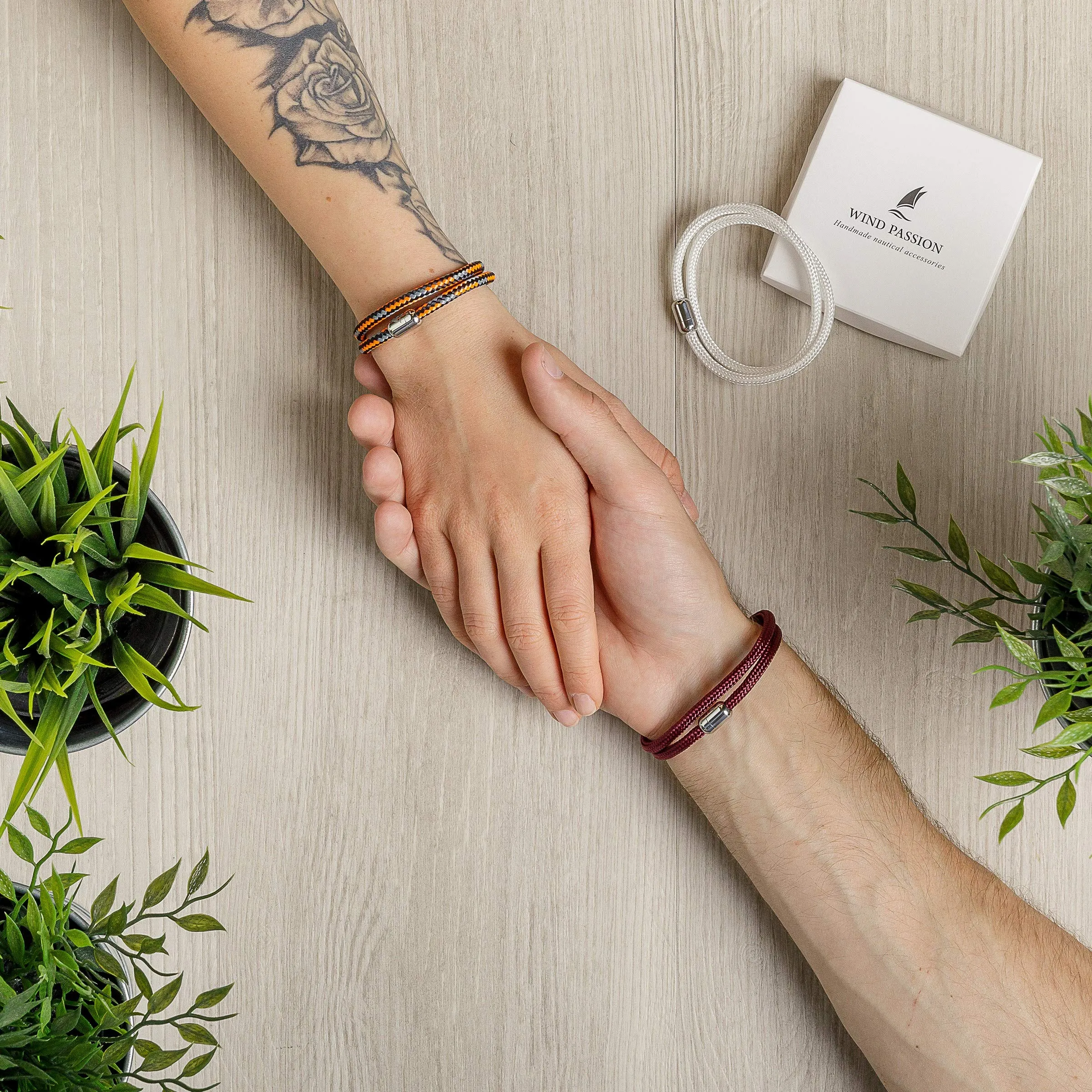 Wind Passion - Bracciale Uomo Sportivo Surfer Marinaio Lifestyle con Corda Nautica per Donna e Idea Regalo Mare con Chiusura Magnetica - immagine 3