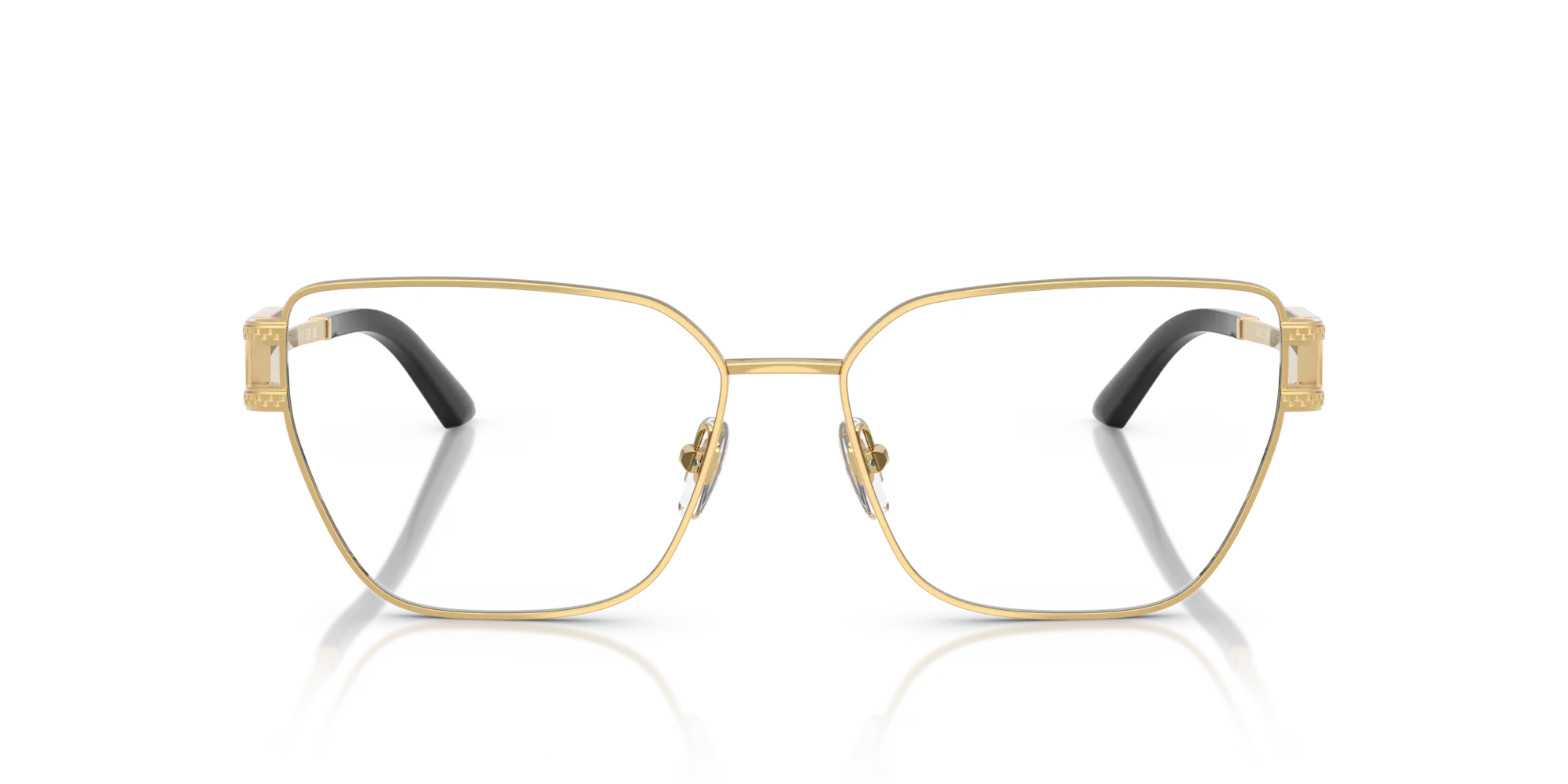 Versace VE1301 1002 Montature da vista Acciaio Oro Cat Eye Normale - immagine 3