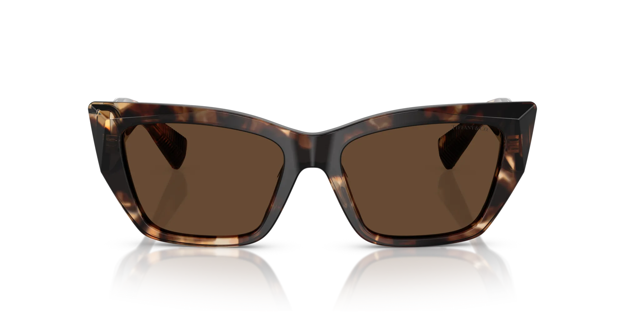 Tiffany TF4230 84213G Occhiali da sole Acetato Marrone Marrone Cat Eye Normale - immagine 3
