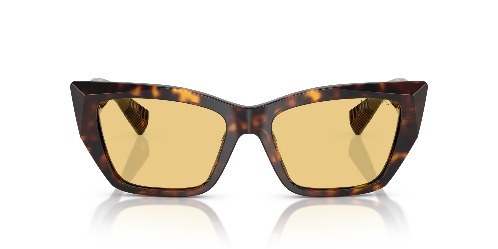 Tiffany TF4230 8015/7 Occhiali da sole Acetato Tartaruga Arancione Cat Eye Normale - immagine 3