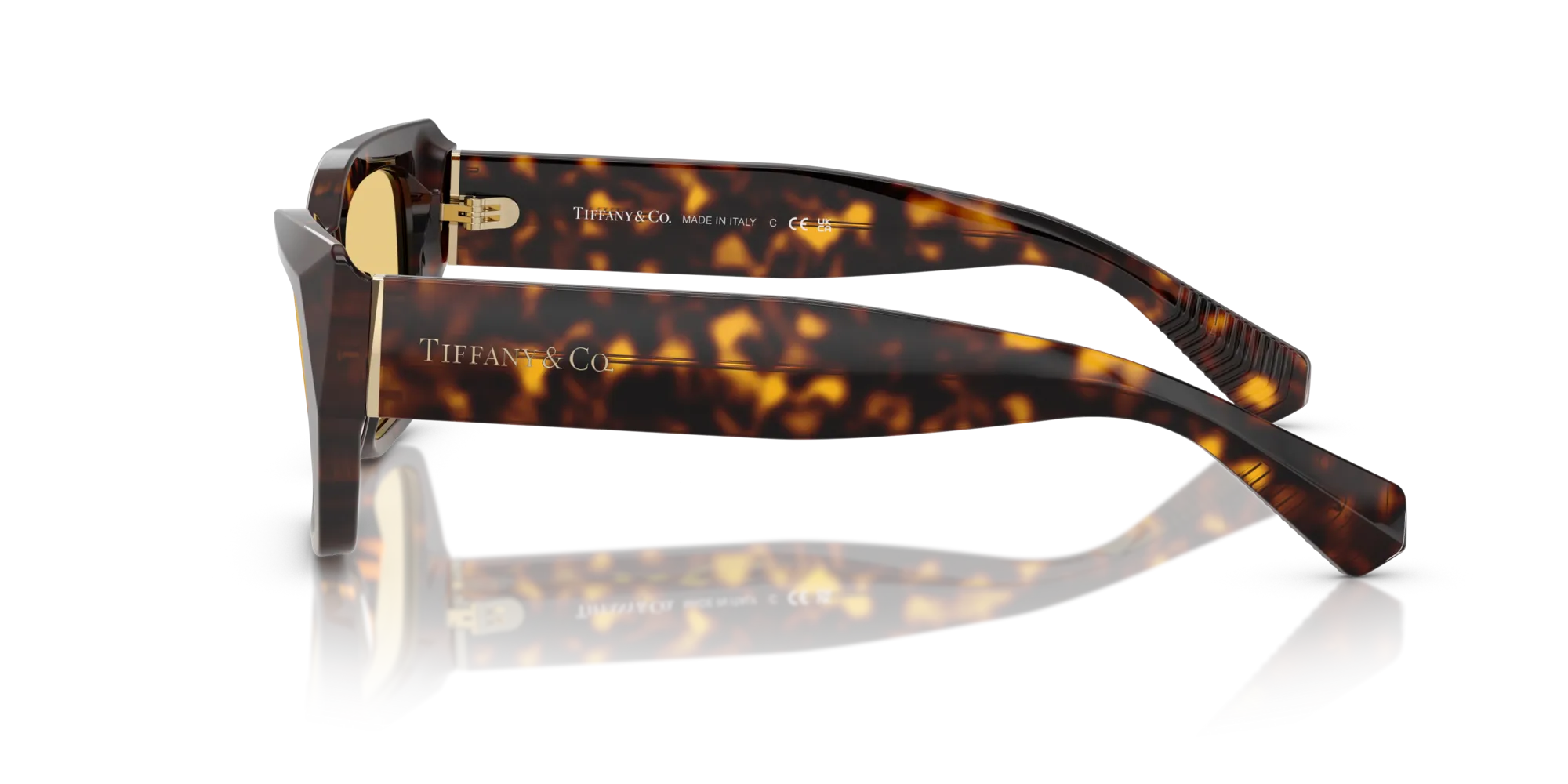 Tiffany TF4230 8015/7 Occhiali da sole Acetato Tartaruga Arancione Cat Eye Normale - immagine 4
