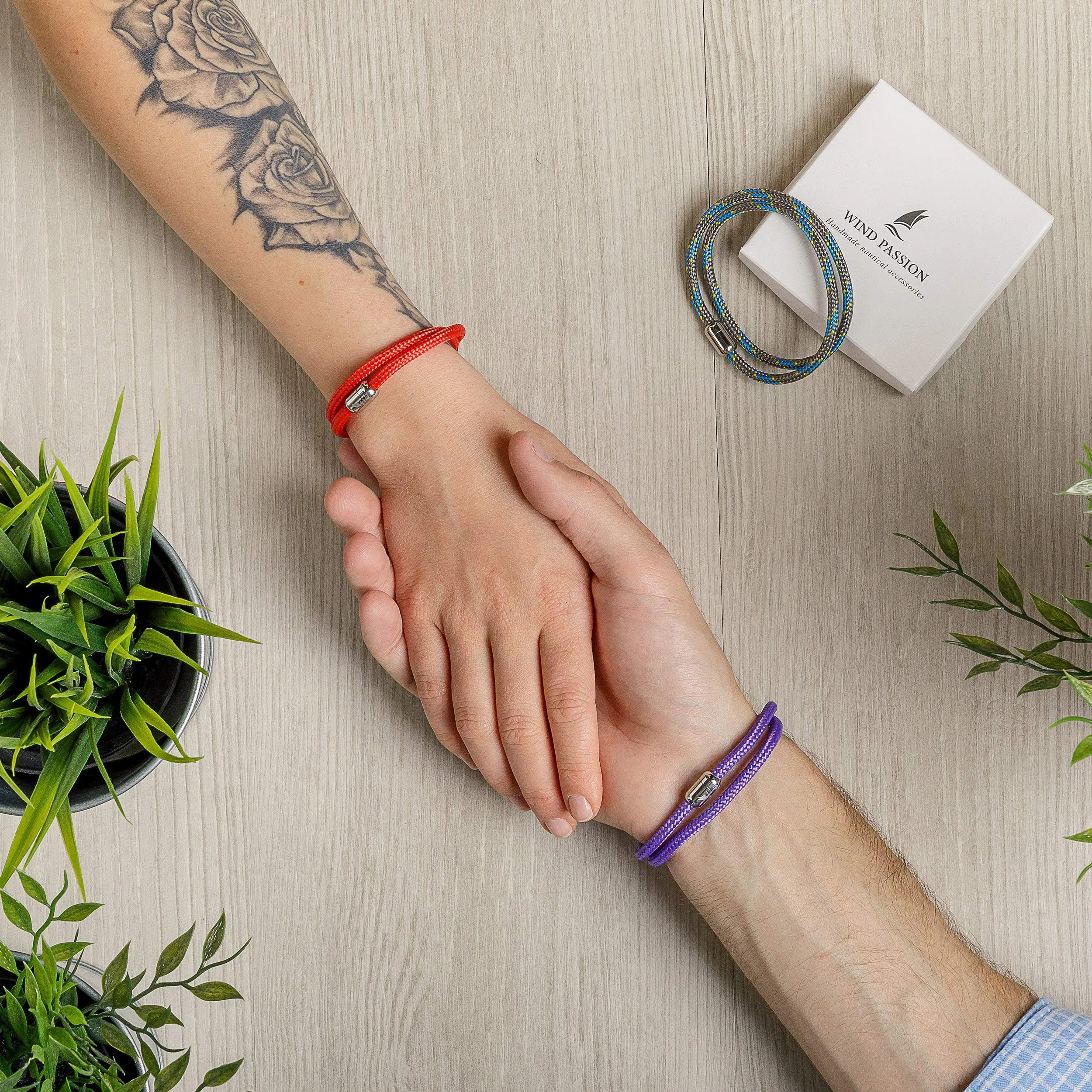 Wind Passion Bracciale Uomo Corda Sportivo Surfer Marinaio Lifestyle con Nautica per Donna Mare Idea Regalo Elegante con Chiusura Magnetica Accessorio Casual Versatile Originale Adatto per Tutti - immagine 4