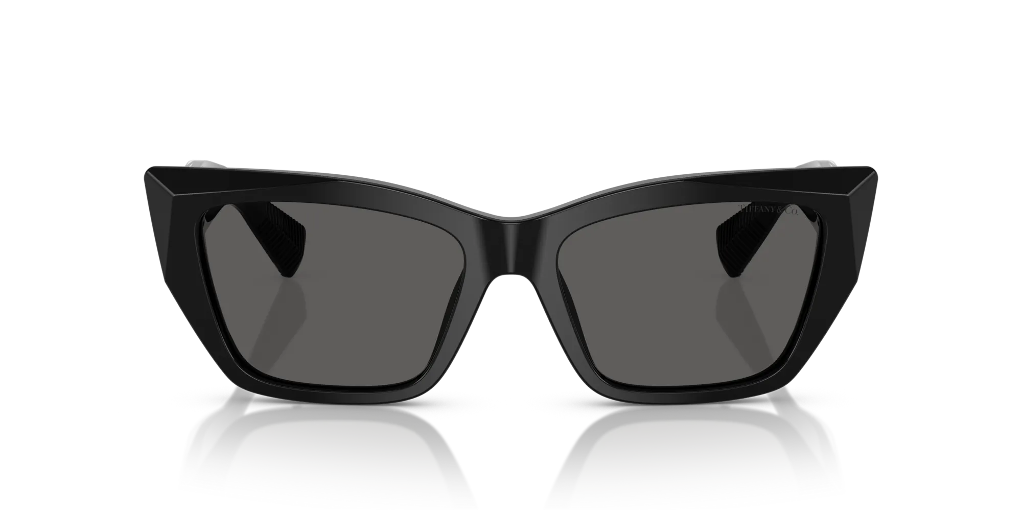Tiffany TF4230 8001S4 Occhiali da sole Acetato Nero Grigio Cat Eye Normale - immagine 3