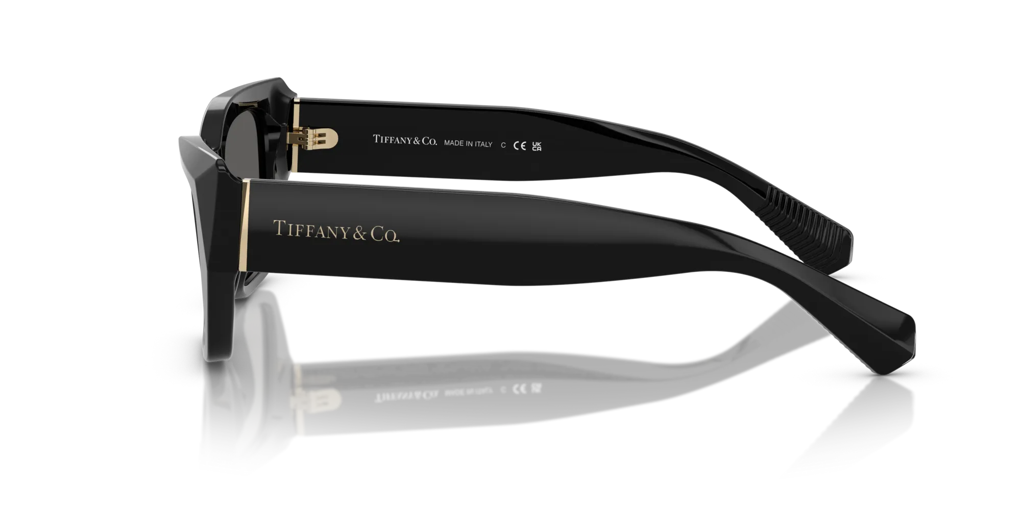 Tiffany TF4230 8001S4 Occhiali da sole Acetato Nero Grigio Cat Eye Normale - immagine 4