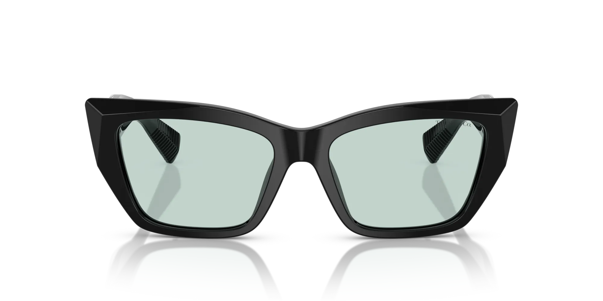 Tiffany TF4230 8001D9 Occhiali da sole Acetato Nero Blu Cat Eye Normale - immagine 3