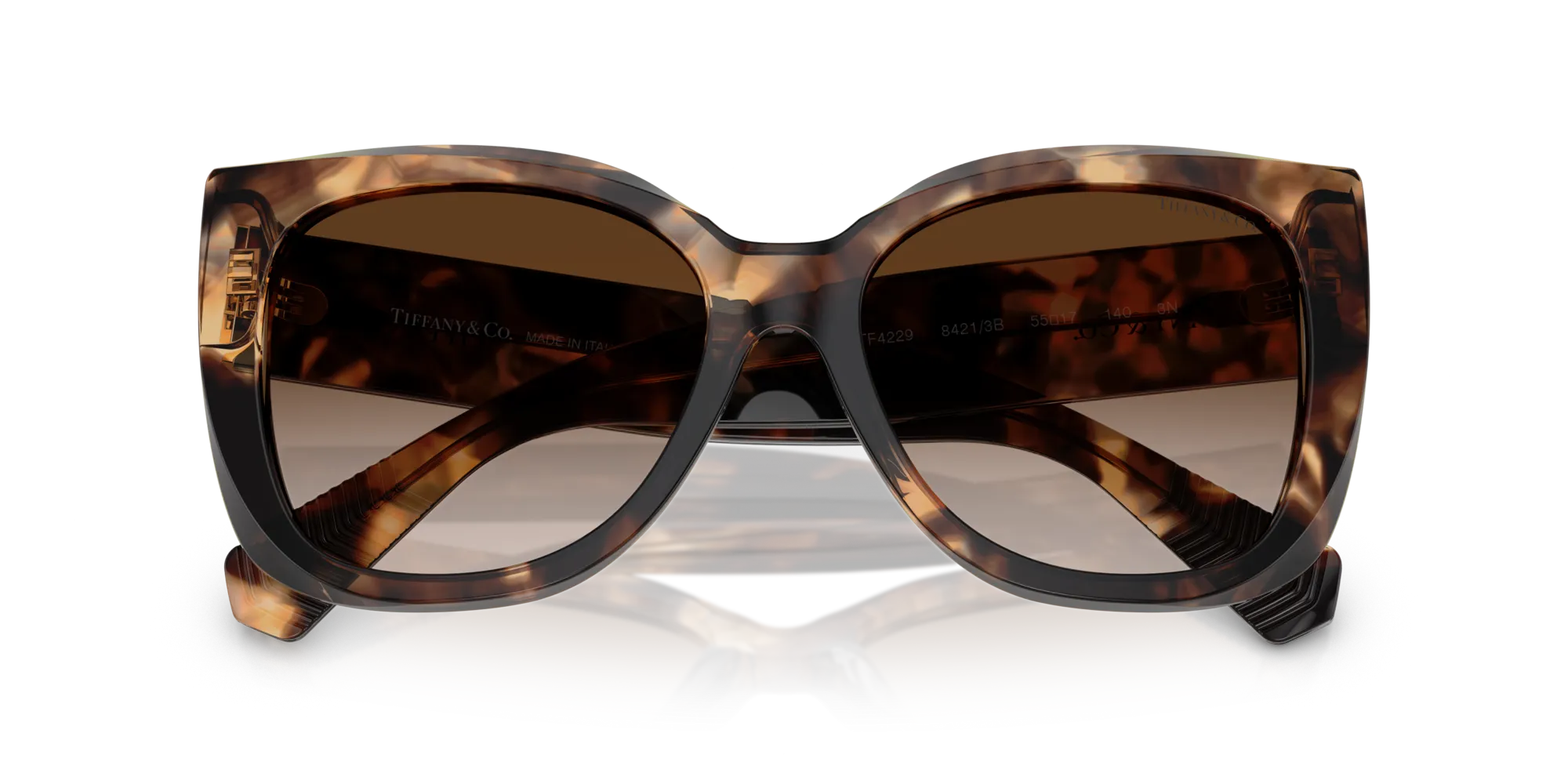 Tiffany TF4229 84213B Occhiali da sole Acetato Marrone Marrone Squadrata Normale Sfumato - immagine 2