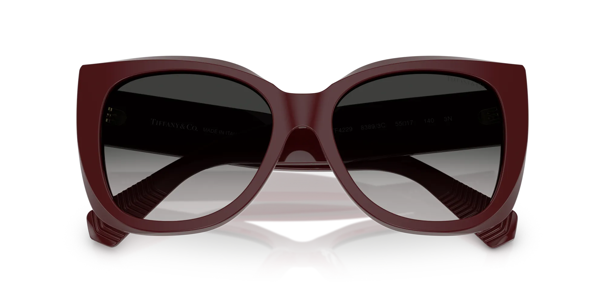 Tiffany TF4229 83893C Occhiali da sole Acetato Viola Grigio Squadrata Normale Sfumato - immagine 2