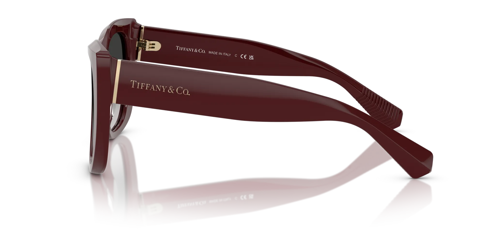 Tiffany TF4229 83893C Occhiali da sole Acetato Viola Grigio Squadrata Normale Sfumato - immagine 4