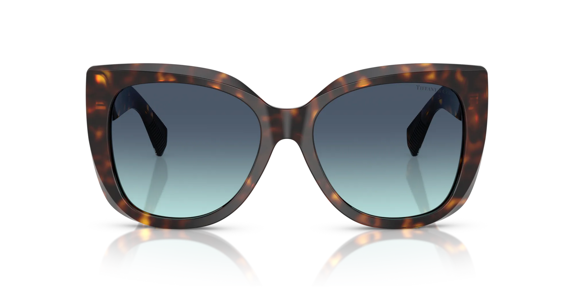 Tiffany TF4229 80159S Occhiali da sole Acetato Tartaruga Blu Squadrata Normale Sfumato - immagine 3